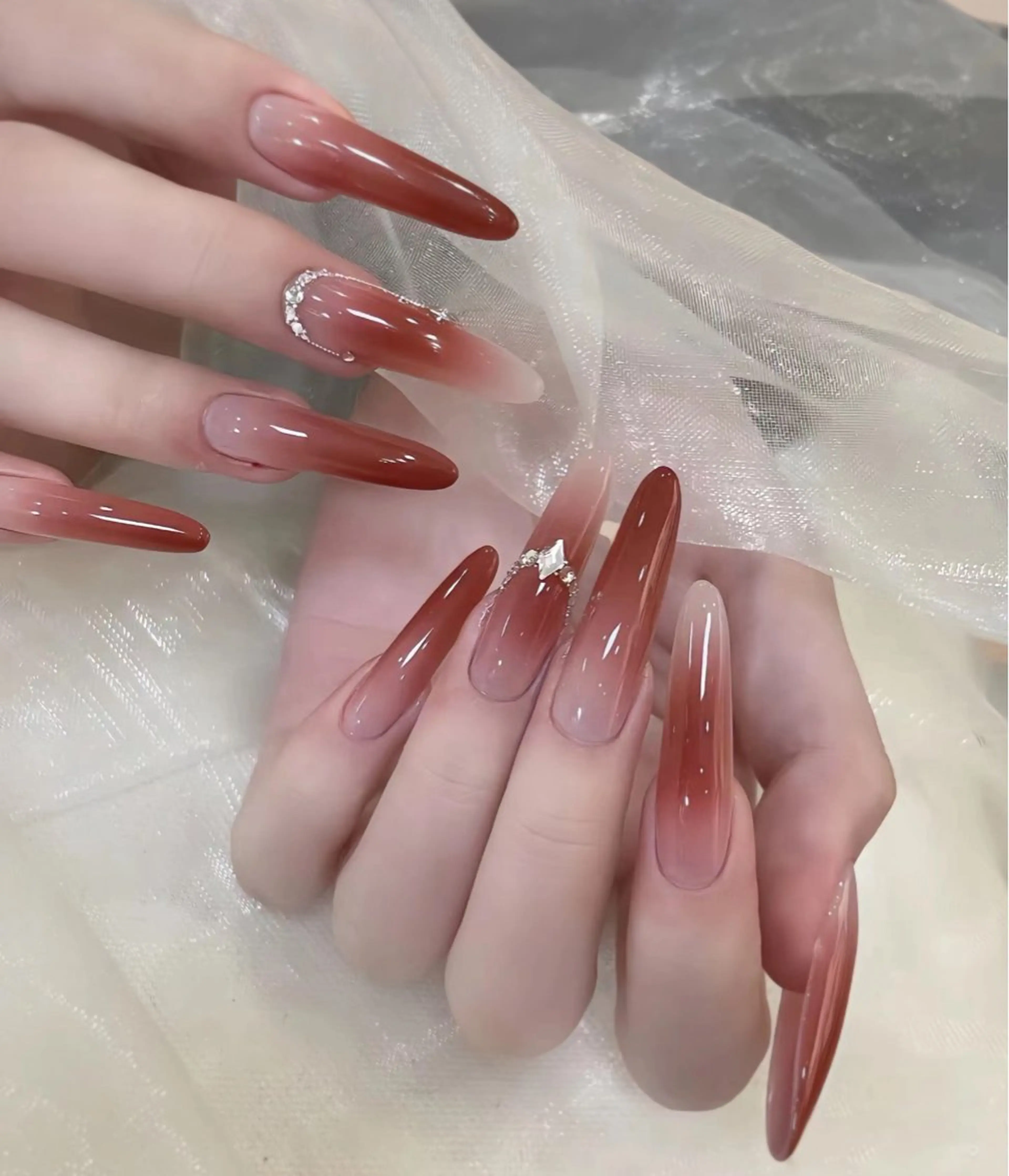 ネイル アートネイル チークネイル フレンチネイル ジェルネイル グリーン YK Beauty Salonのマツエク・マツパデザイン