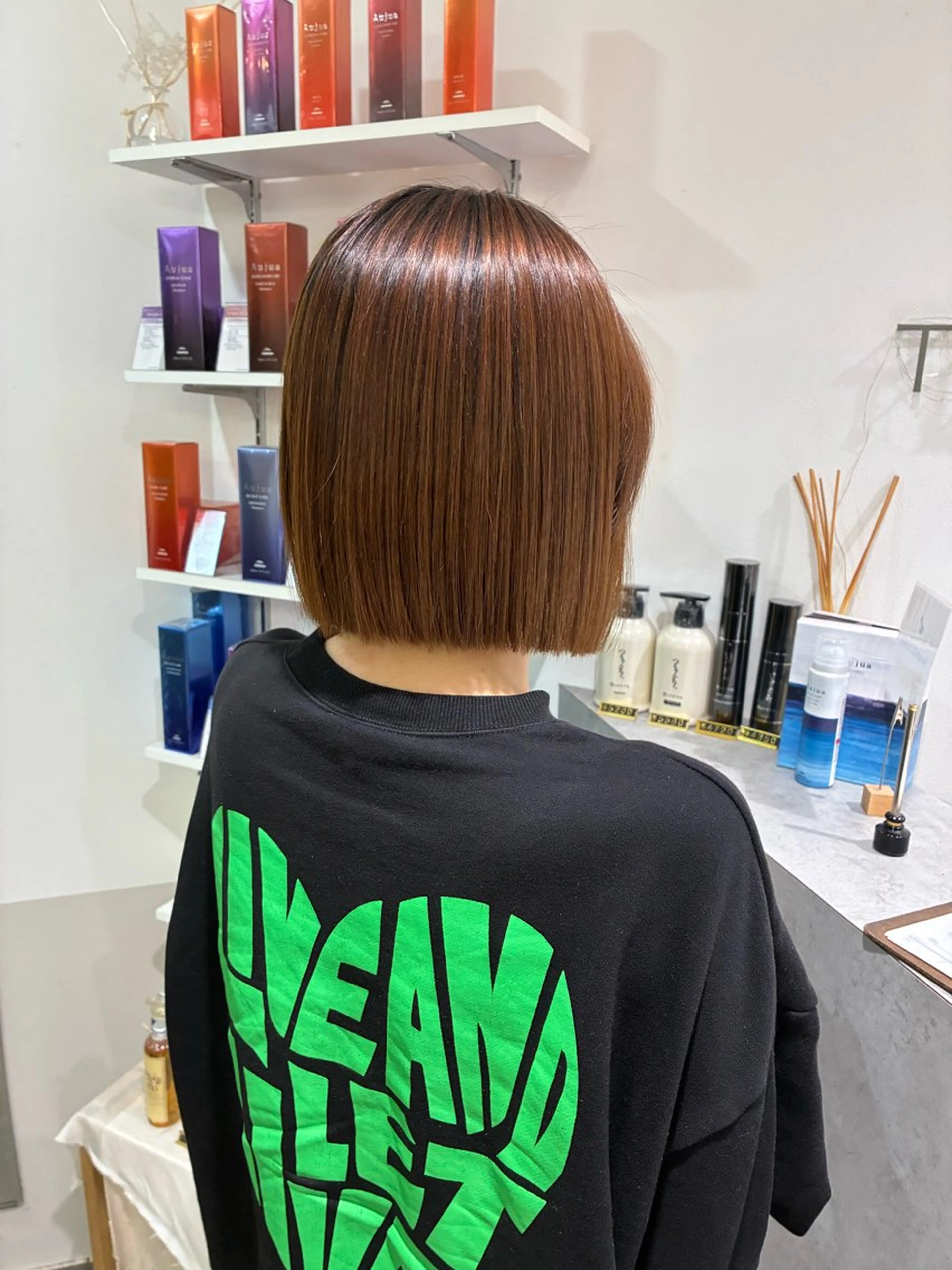 ショート ボブ 髪質改善jewelbox 〜私のトリートメント〜 東梅田店所属・髪質改善/ボブ/梅田 runa_ニュアンスのヘアスタイル