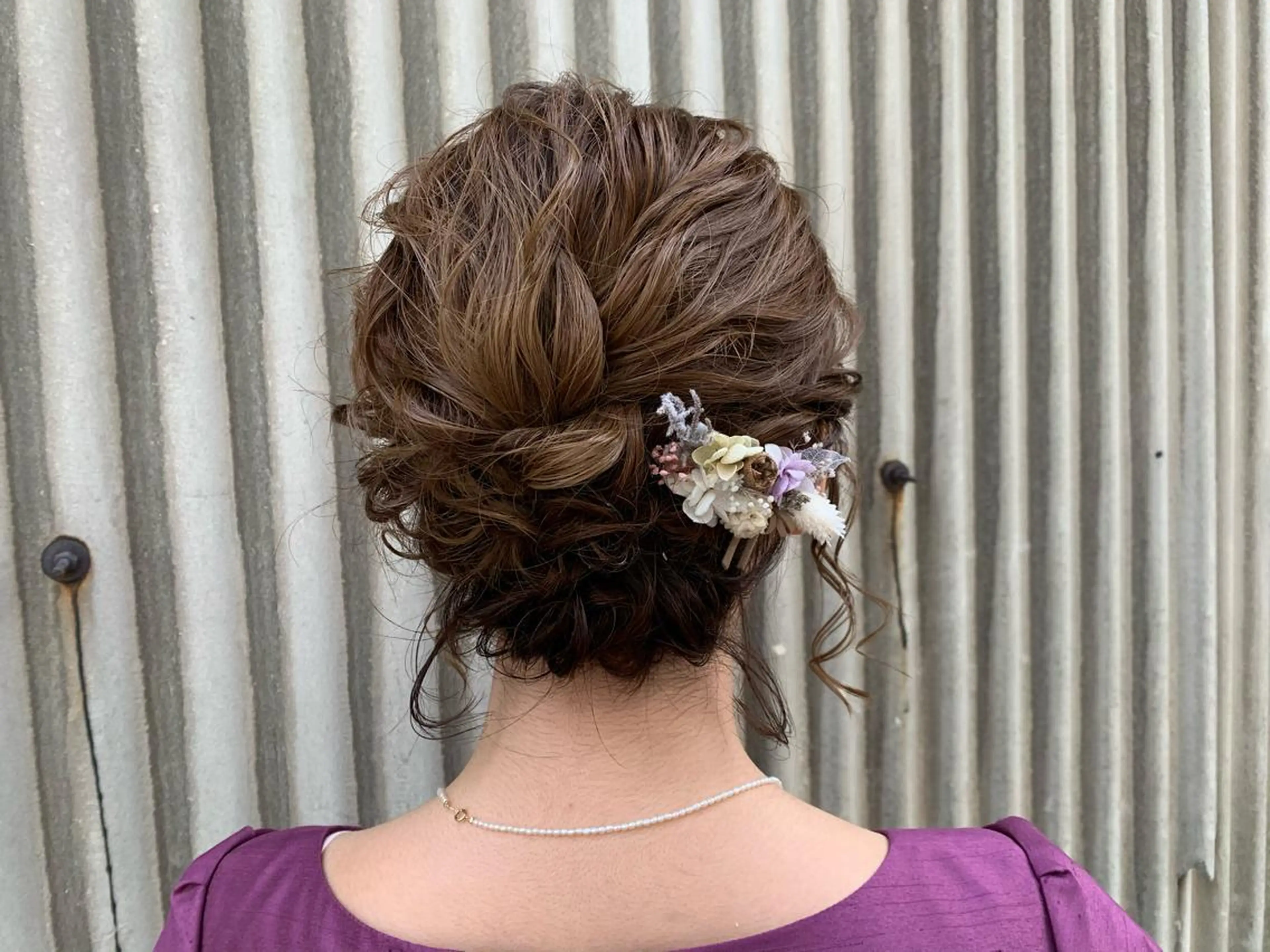 ミディアム ヘアアレンジ ボブ 野々村 朋美のヘアスタイル