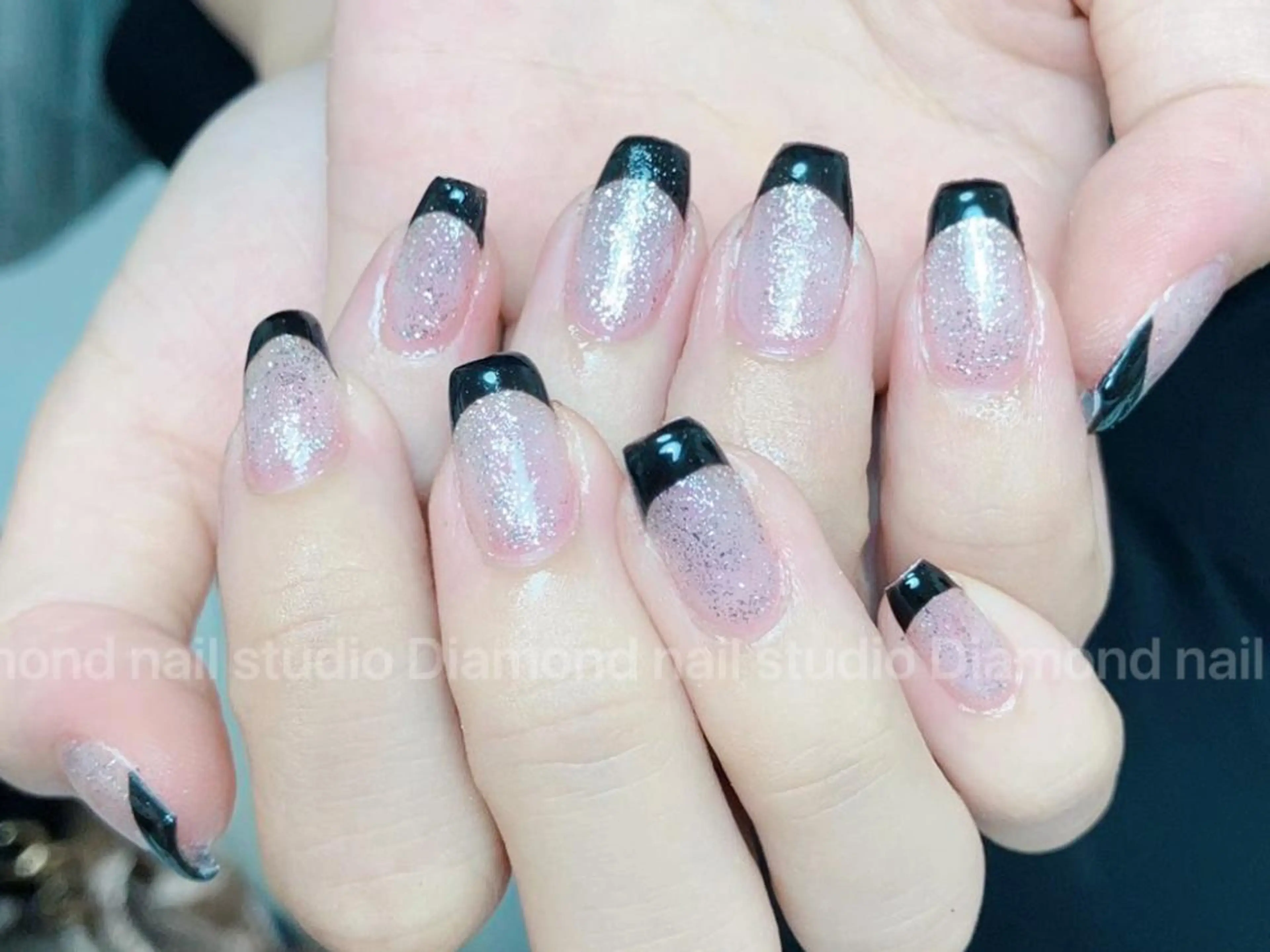 ネイル フレンチネイル ハンドネイル DIAMOND Nail🍒のネイルデザイン