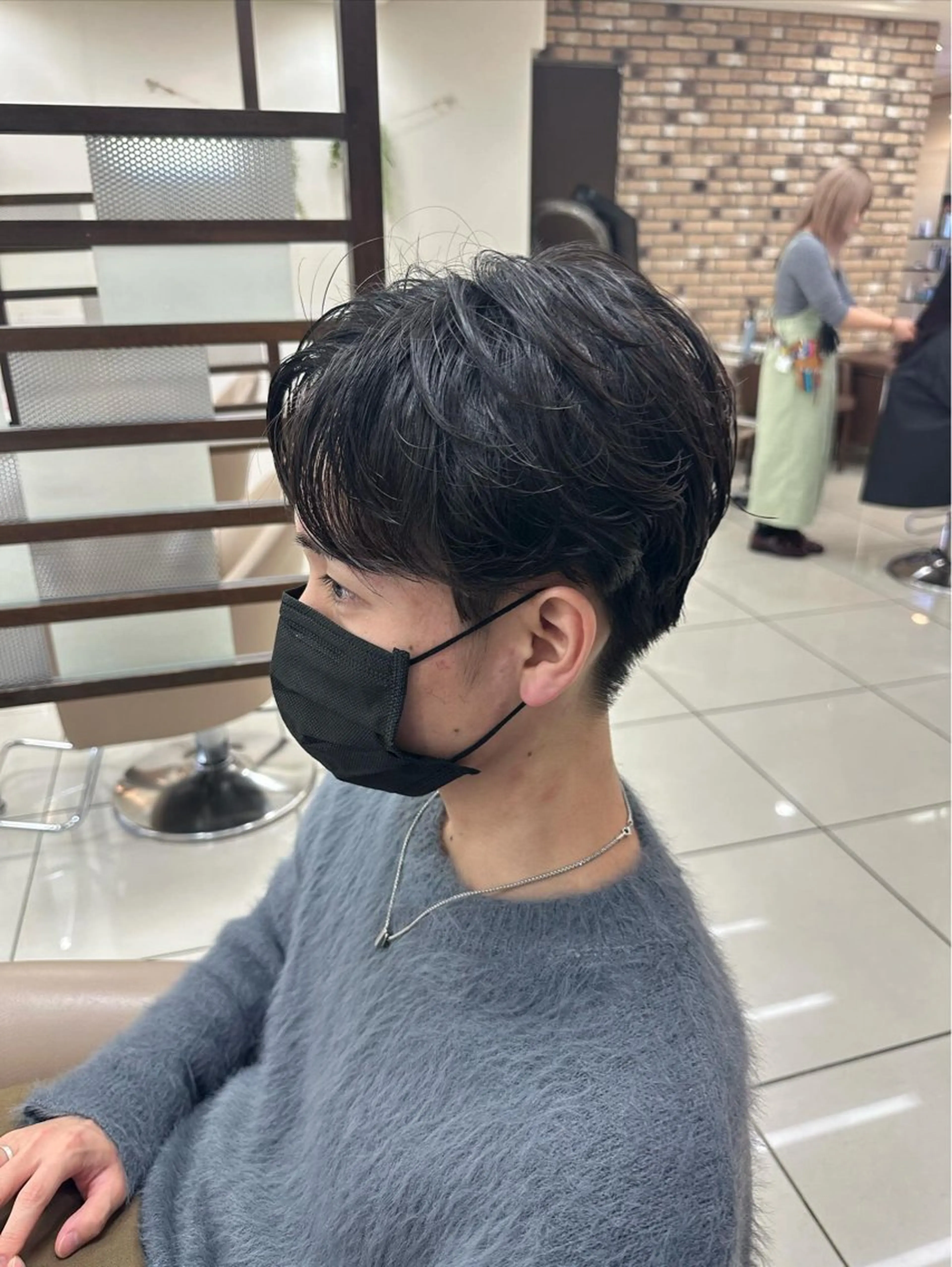 パーマ メンズ 羽エクステ/シール エクステ/横浜駅5分のヘアスタイル