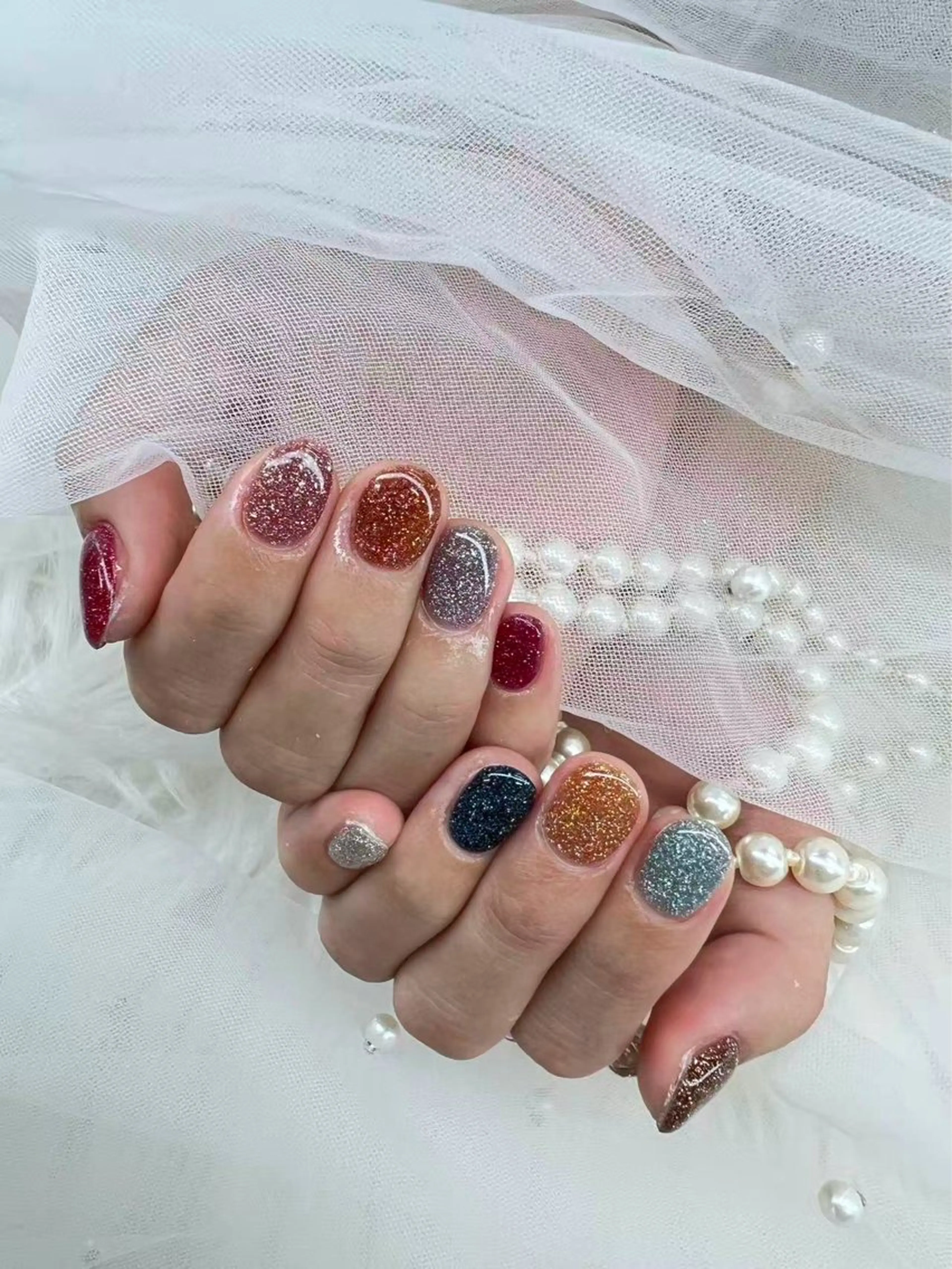 「ケア込み」ワンカラーorラメグラデーションの写真