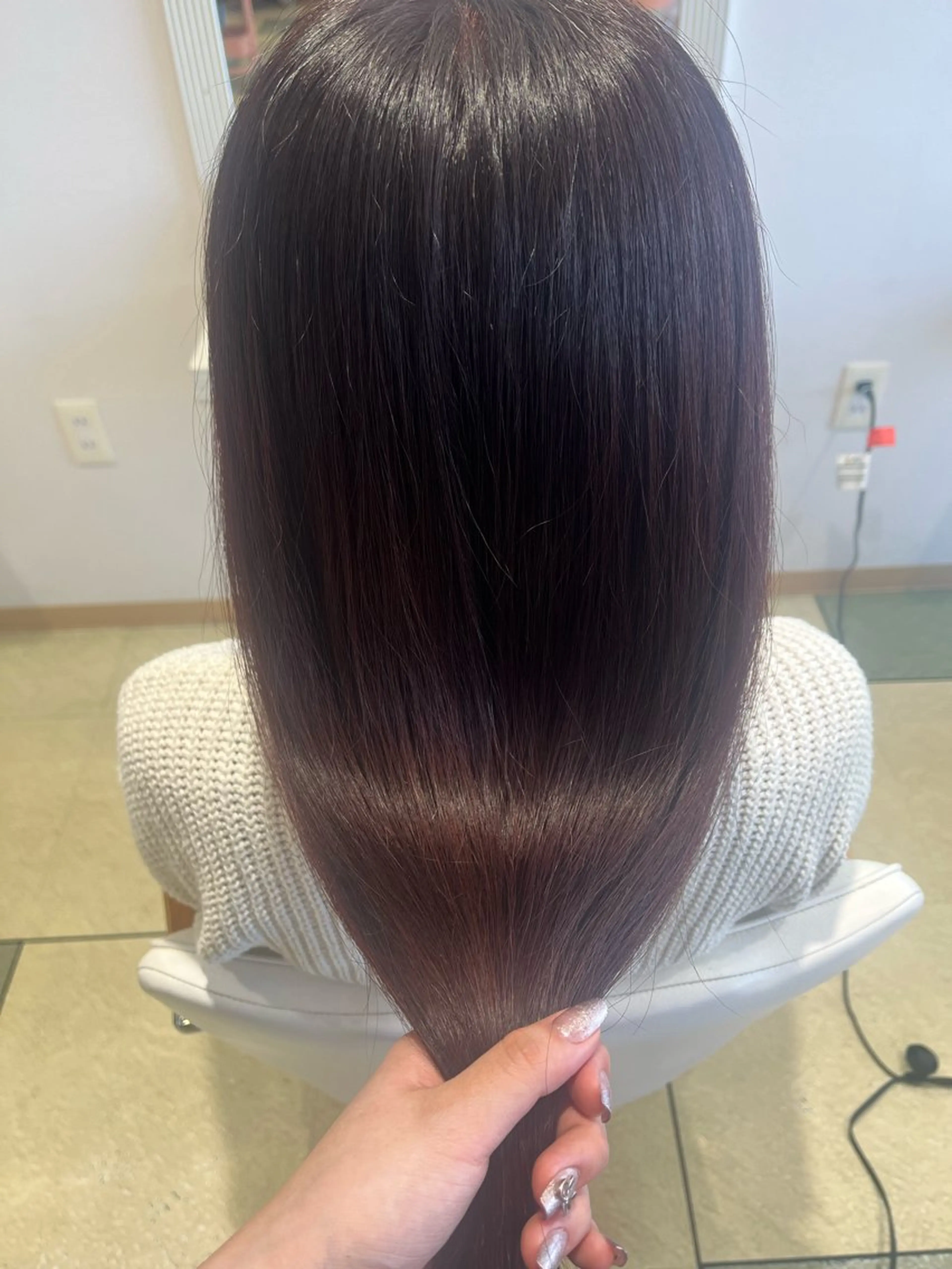 ロング カラー ベージュカラー⌇﻿ くびれヘア.𐙚心音のヘアスタイル