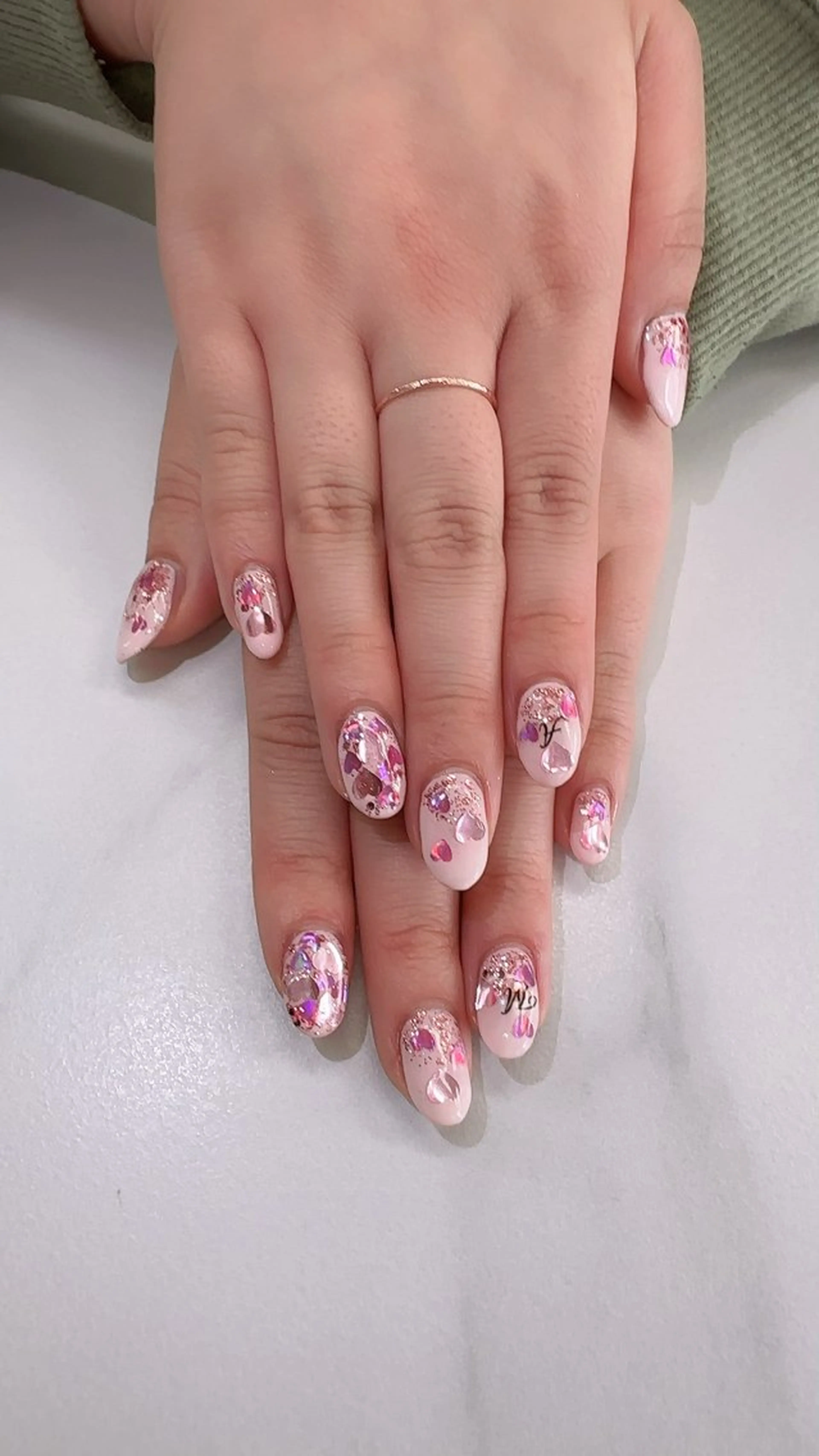 ネイル 持ち込み バレンタイン salon cocorono biryoin所属・nailsalon COCOのネイルデザイン