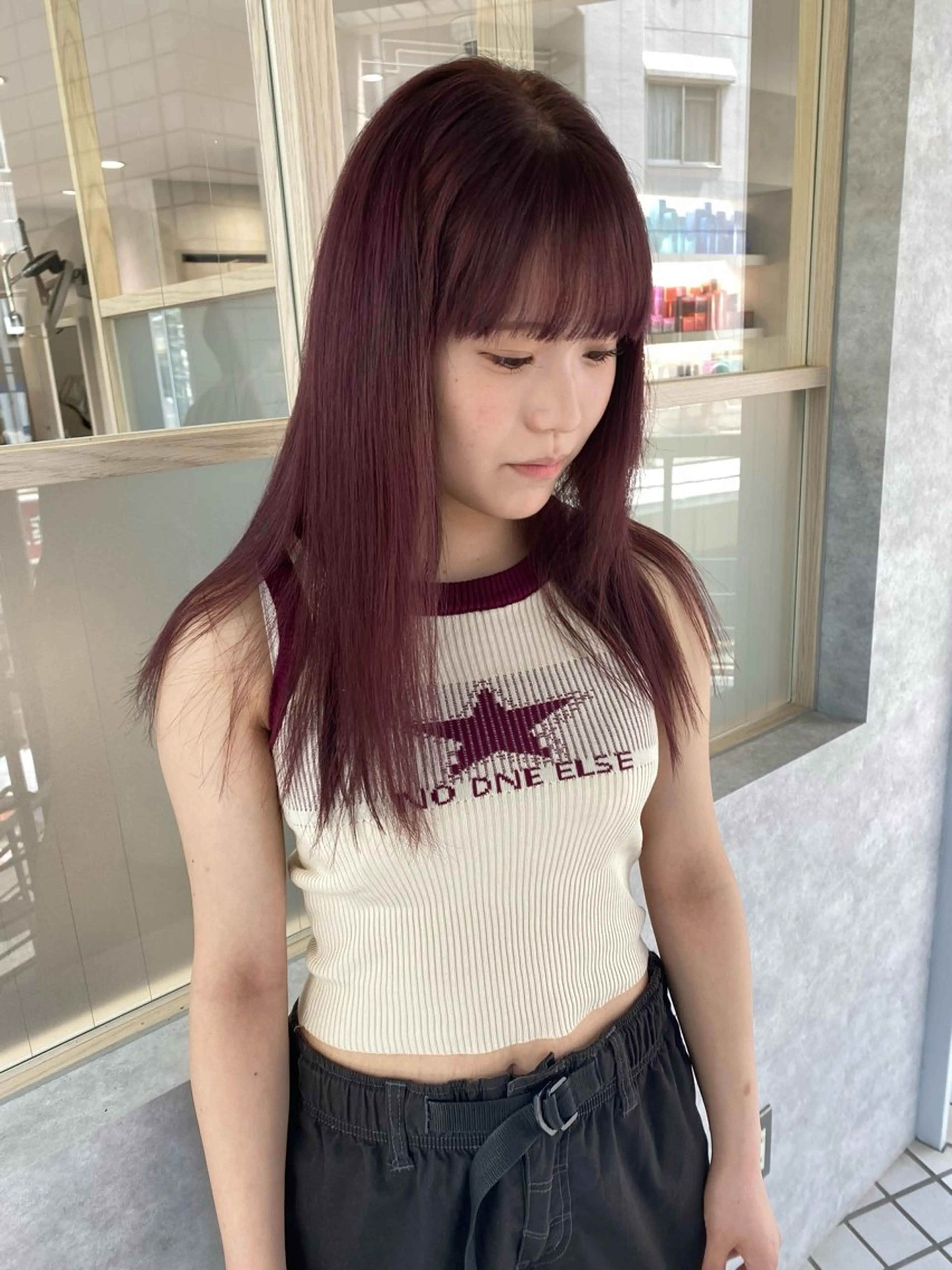 セミロング hairmakeone009所属・hamashima mireiのヘアスタイル