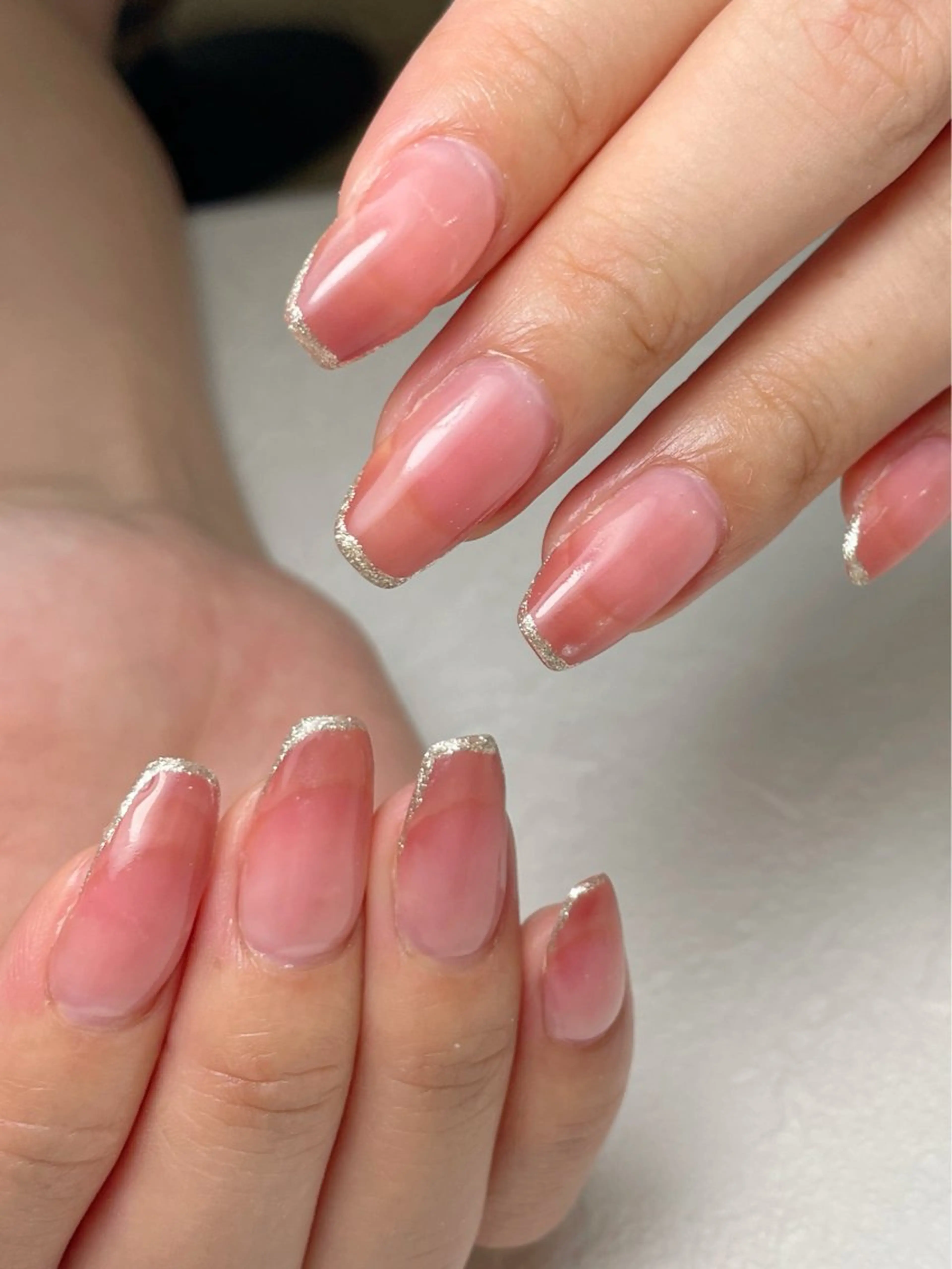 ネイル フレンチネイル グラデーション ビオトープ銀座 1級ﾈｲﾘｽﾄ 佐藤のネイルデザイン