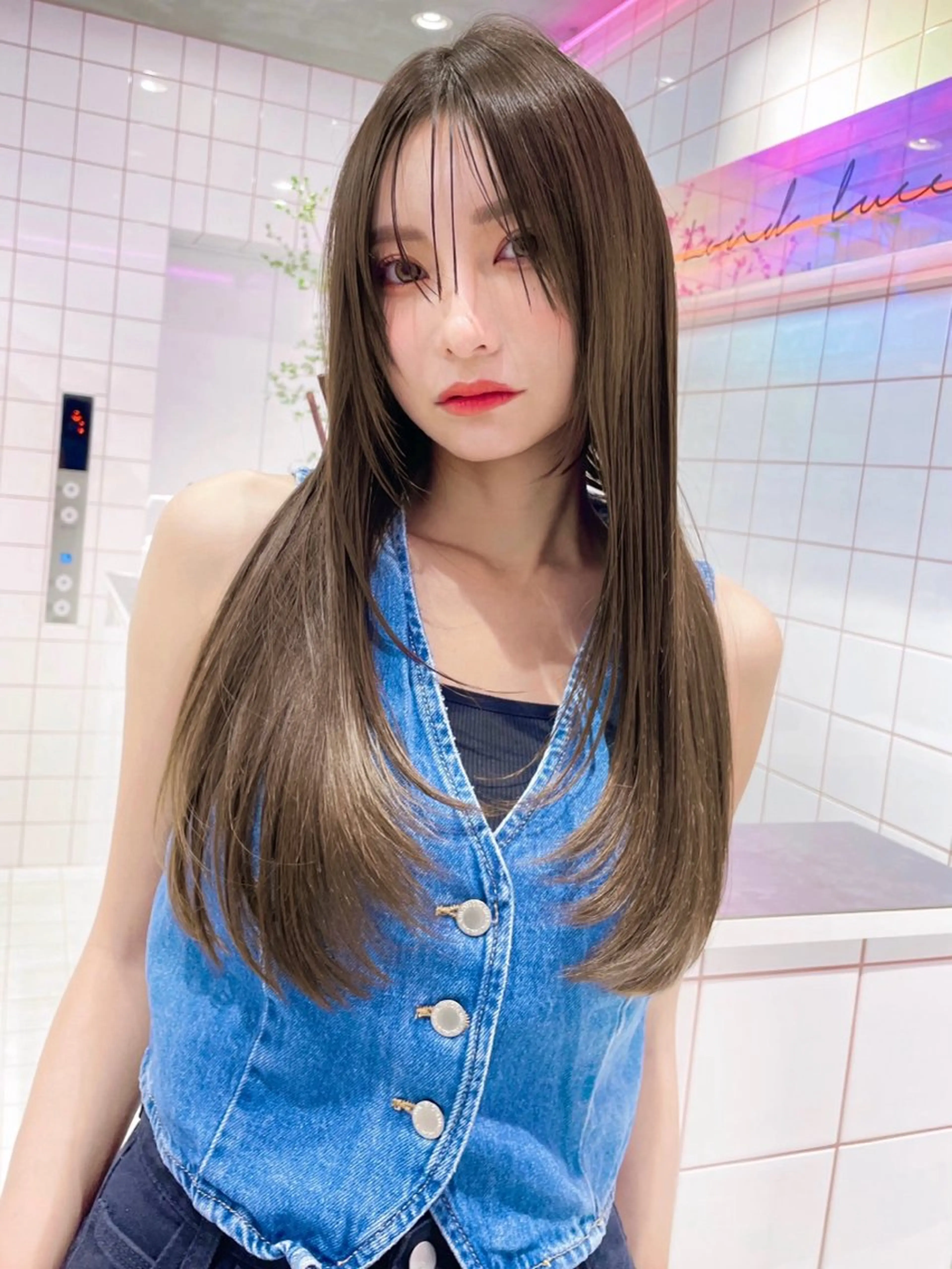 ミニモ学割🎉就活・実習応援カラー+カット+内部補修トリートメント+超音波アイロン✨レイヤー/韓国風ボブの写真