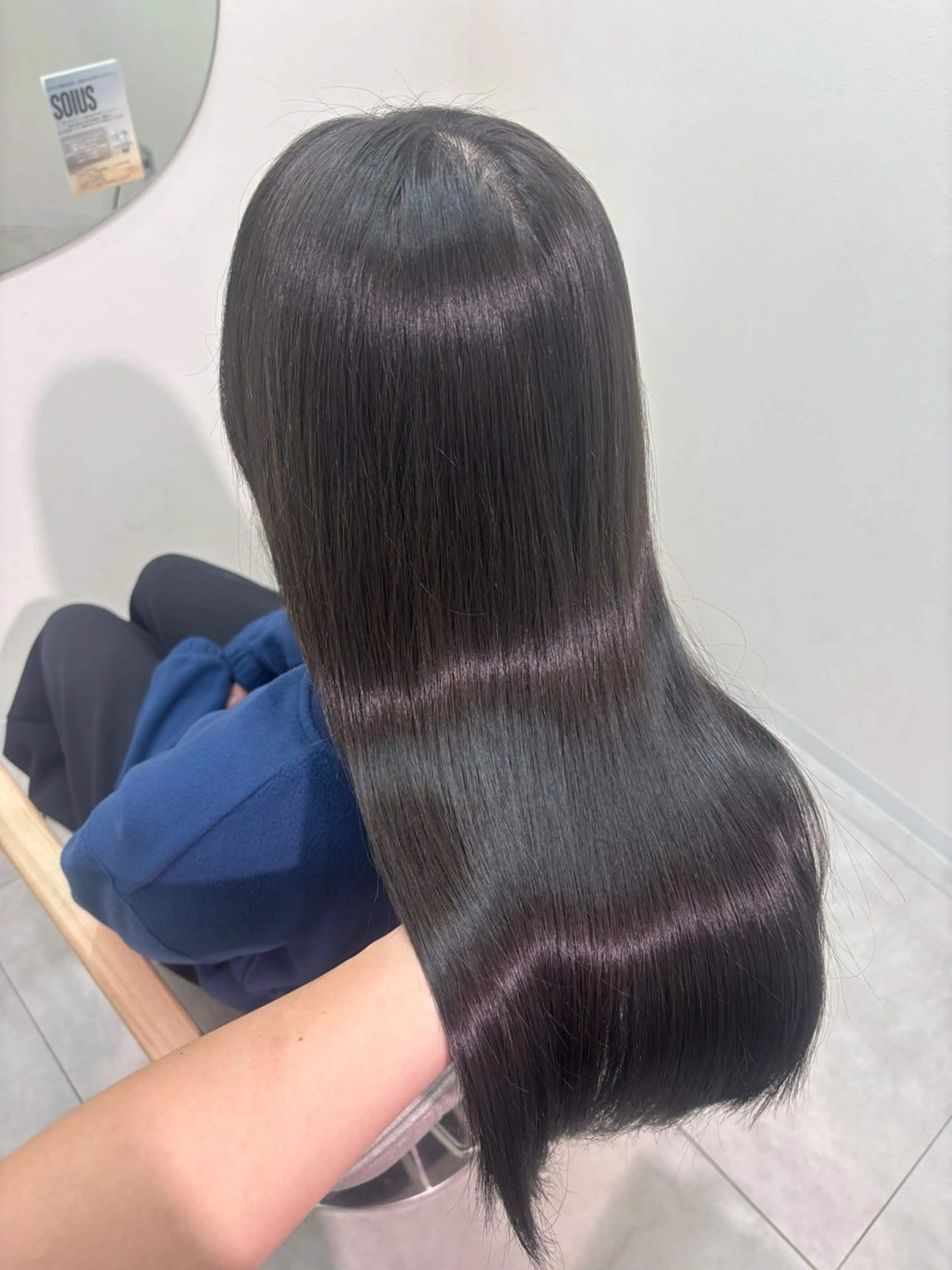 ロング カラー カット ヘアカラー トリートメント ヘッドスパ 広島/わかな/ヘア セット/オリーブのヘアスタイル