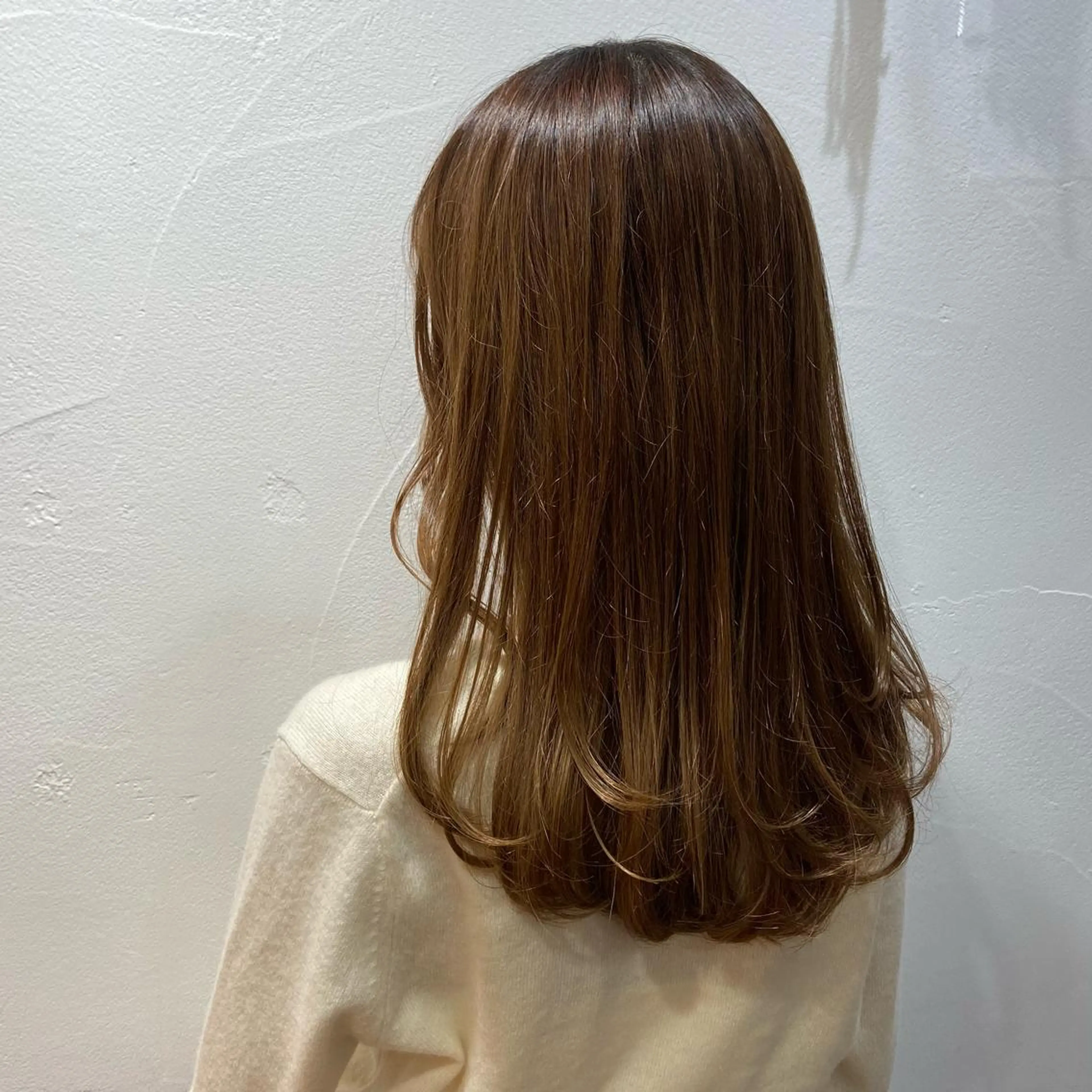 セミロング レイヤーカット 韓国カットパーマ✂︎ Toshiのヘアスタイル