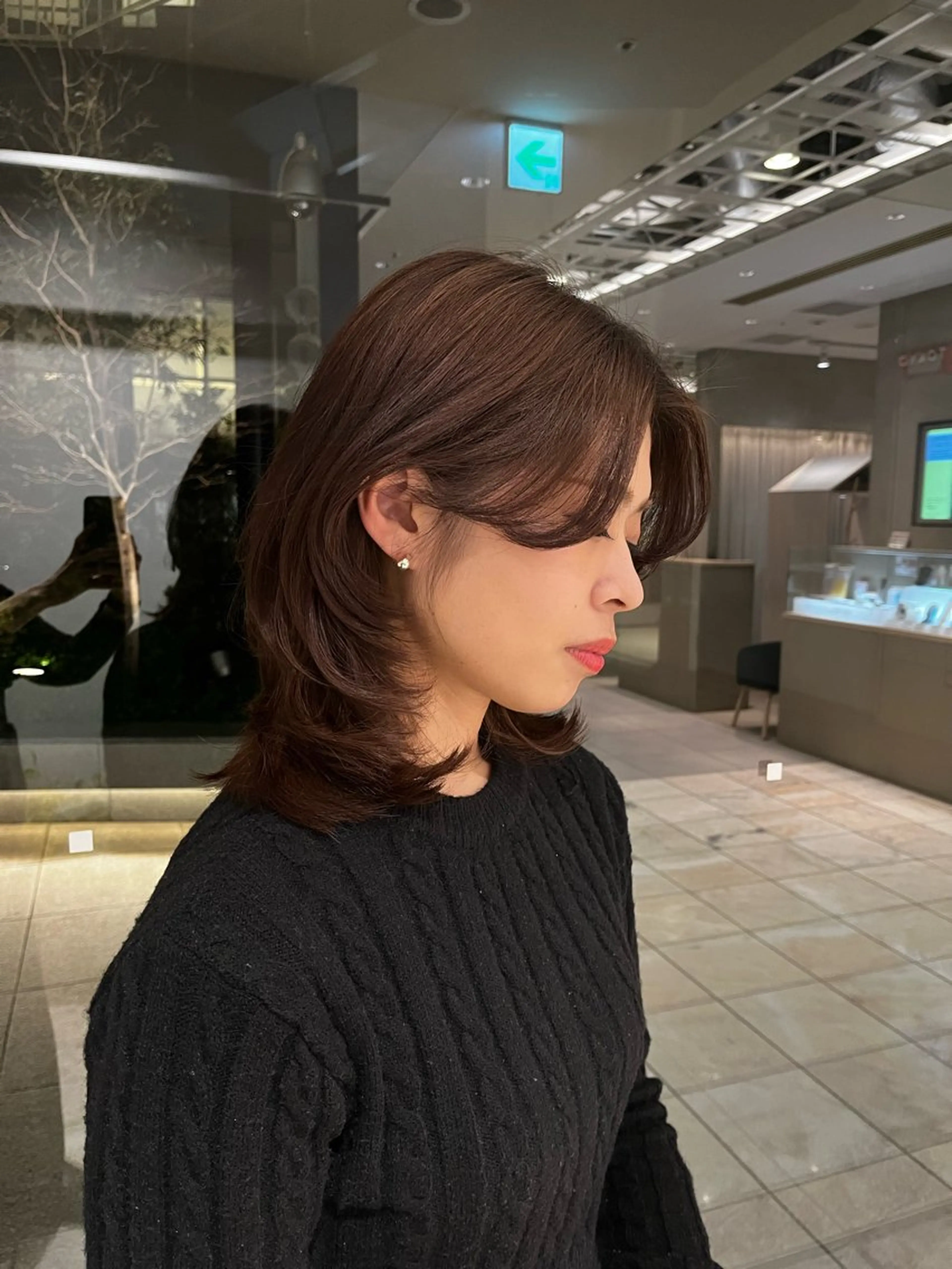 ミディアム カラー ウルフカット 新宿/髪質改善/ レイヤー/サカキのヘアスタイル