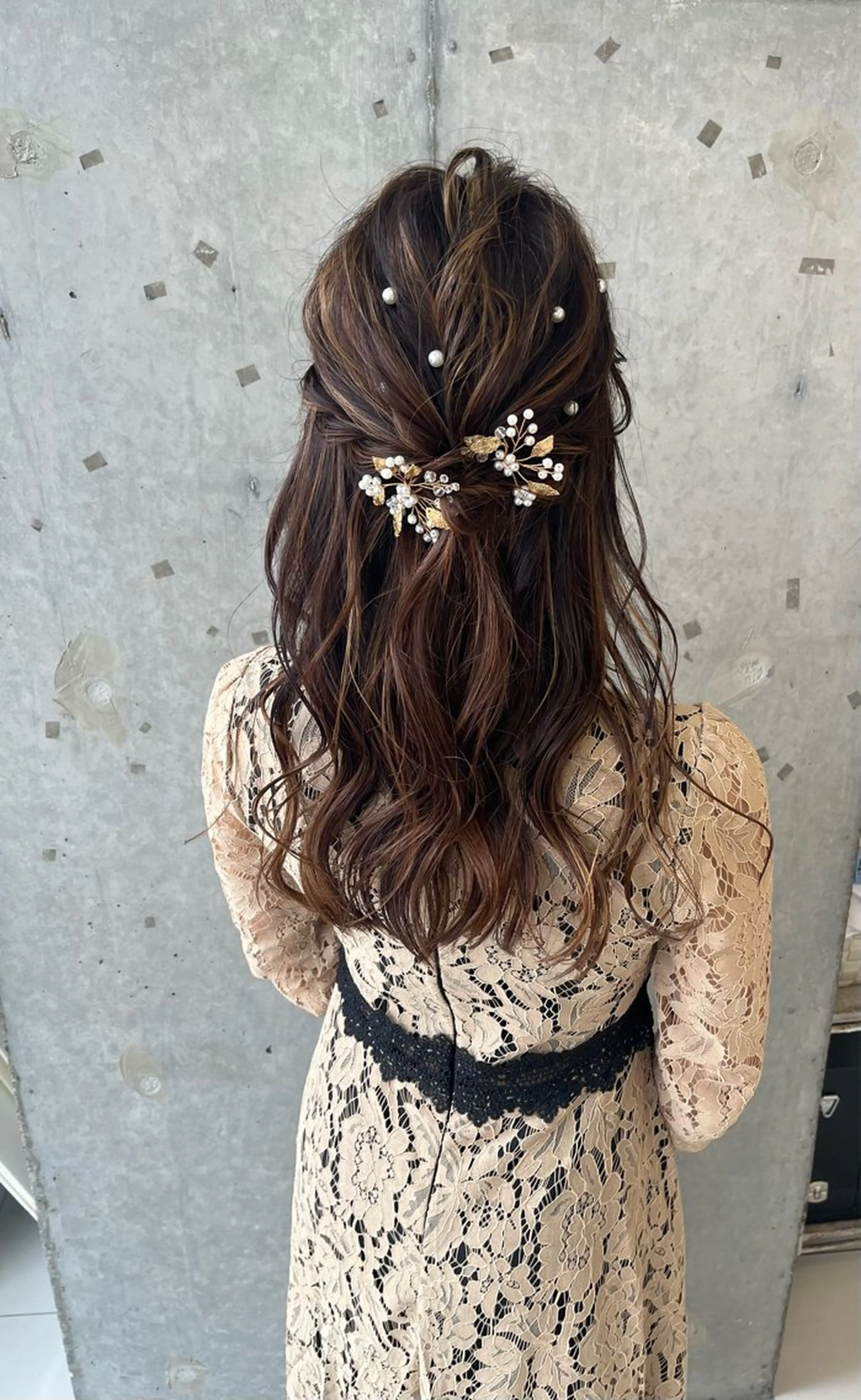 ヘアセット【ハーフアップ】の写真