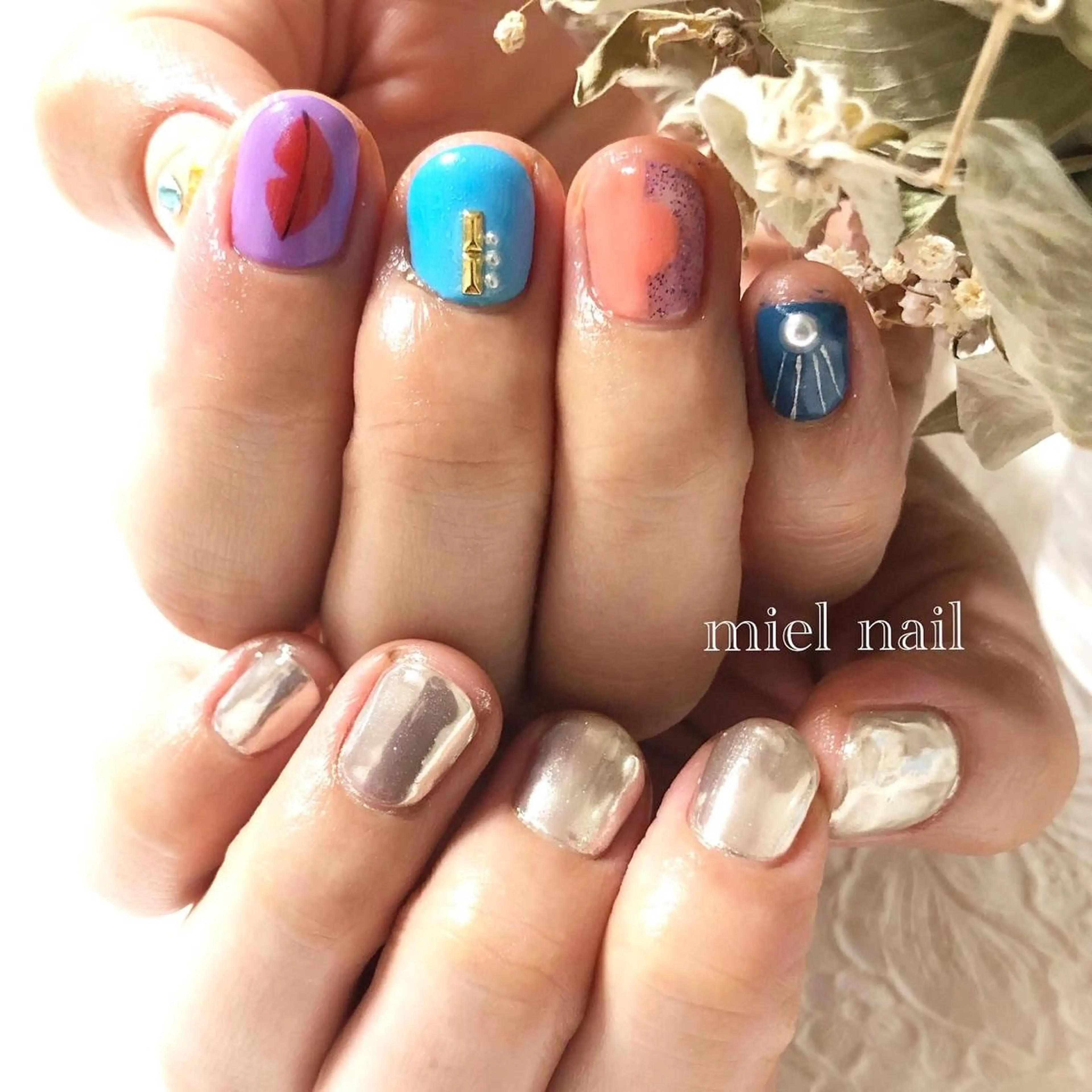 ネイル ハンドネイル miel nailのネイルデザイン