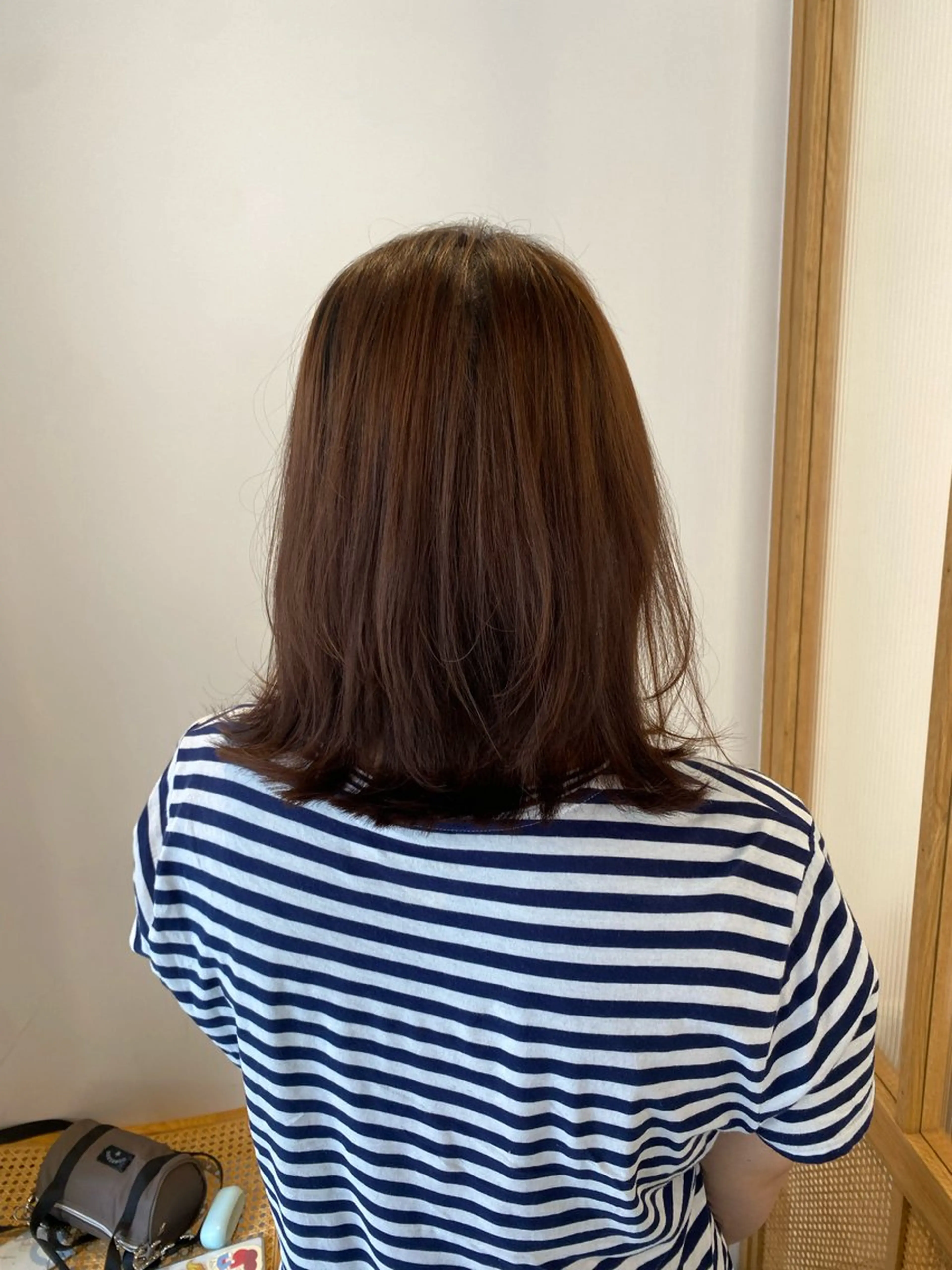 セミロング ショート/ボブ/顔周 りレイヤー/RINAのヘアスタイル