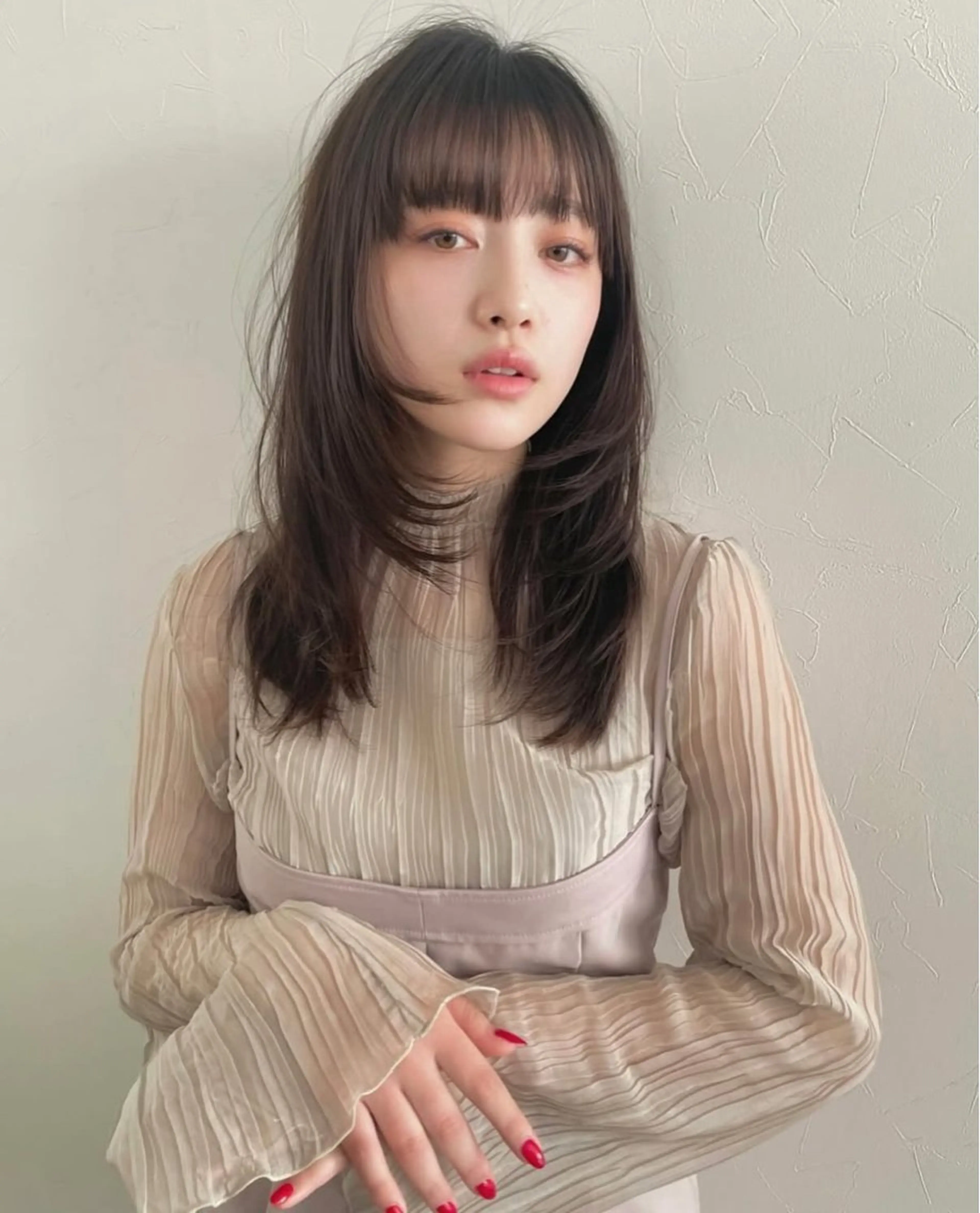 セミロング カラー 顔周りカット レイヤーカット ウルフカット ウルフレイヤー カット ヘアカラー トリートメント 河合秀明/ショート /ボブ/レイヤーのヘアスタイル