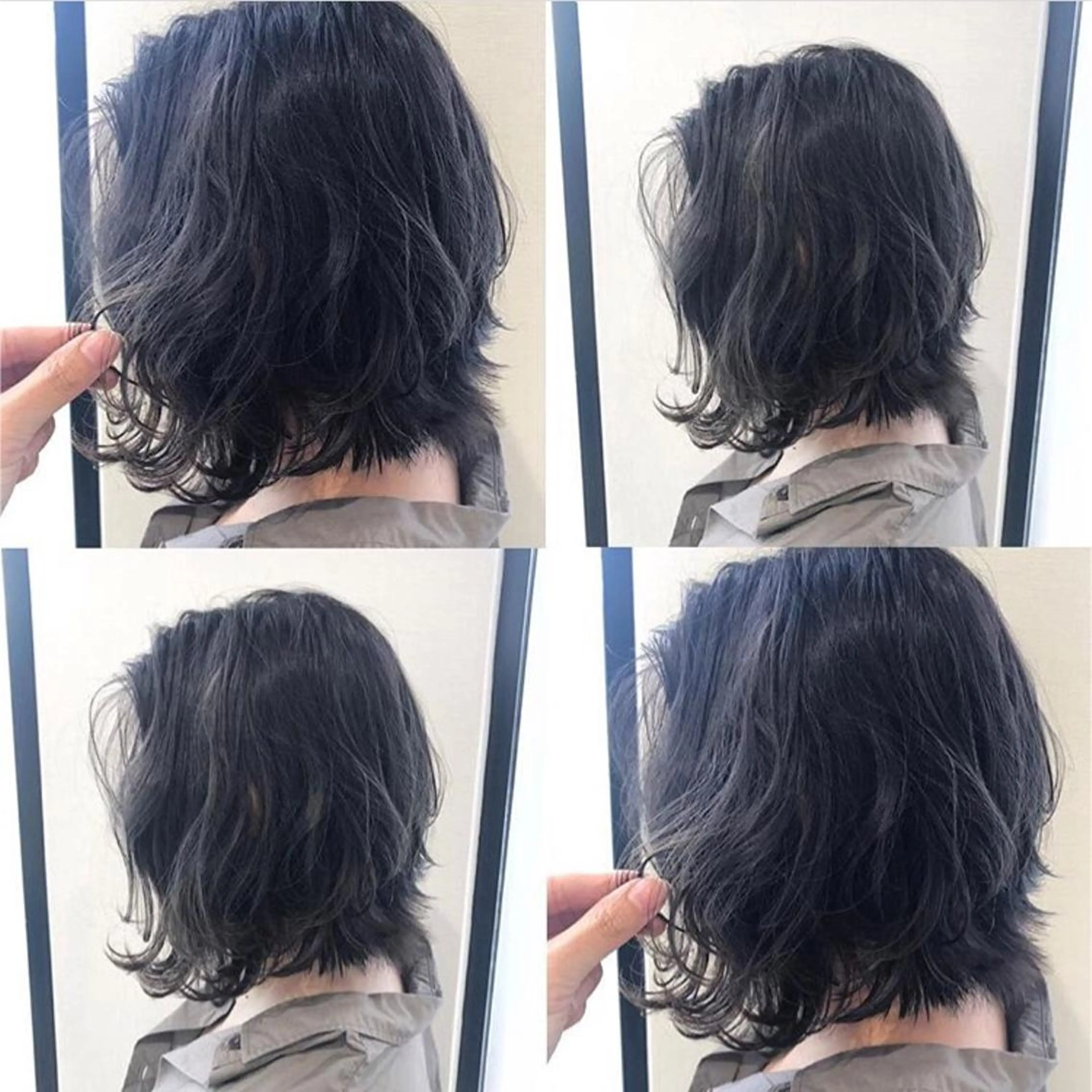 ショート カラー アッシュ アッシュグレー ダークアッシュ イルミナカラー カット ヘアカラー トリートメント 高木 麻知子のヘアスタイル
