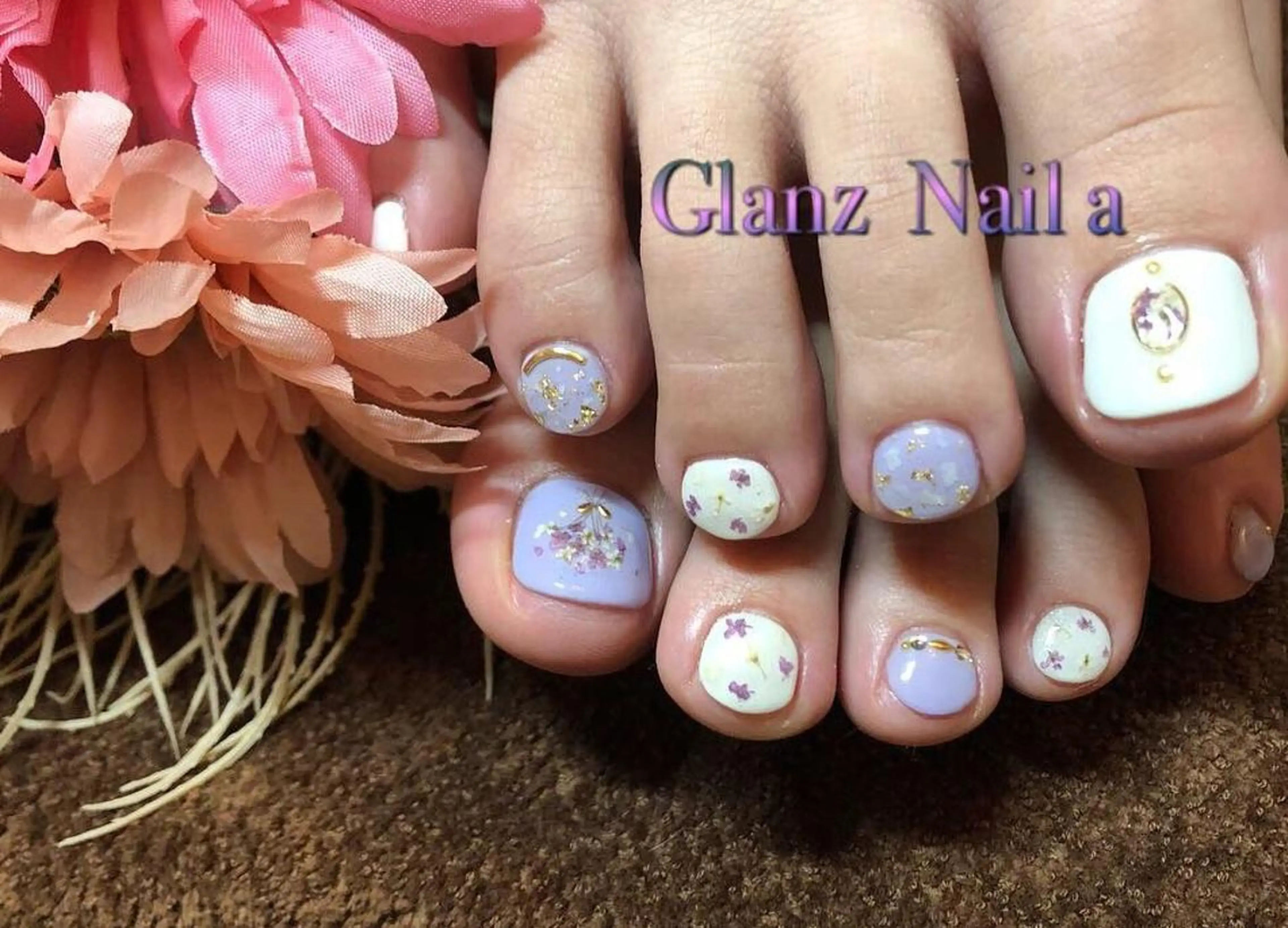 ネイル フットネイル Glanz  Nail aのネイルデザイン