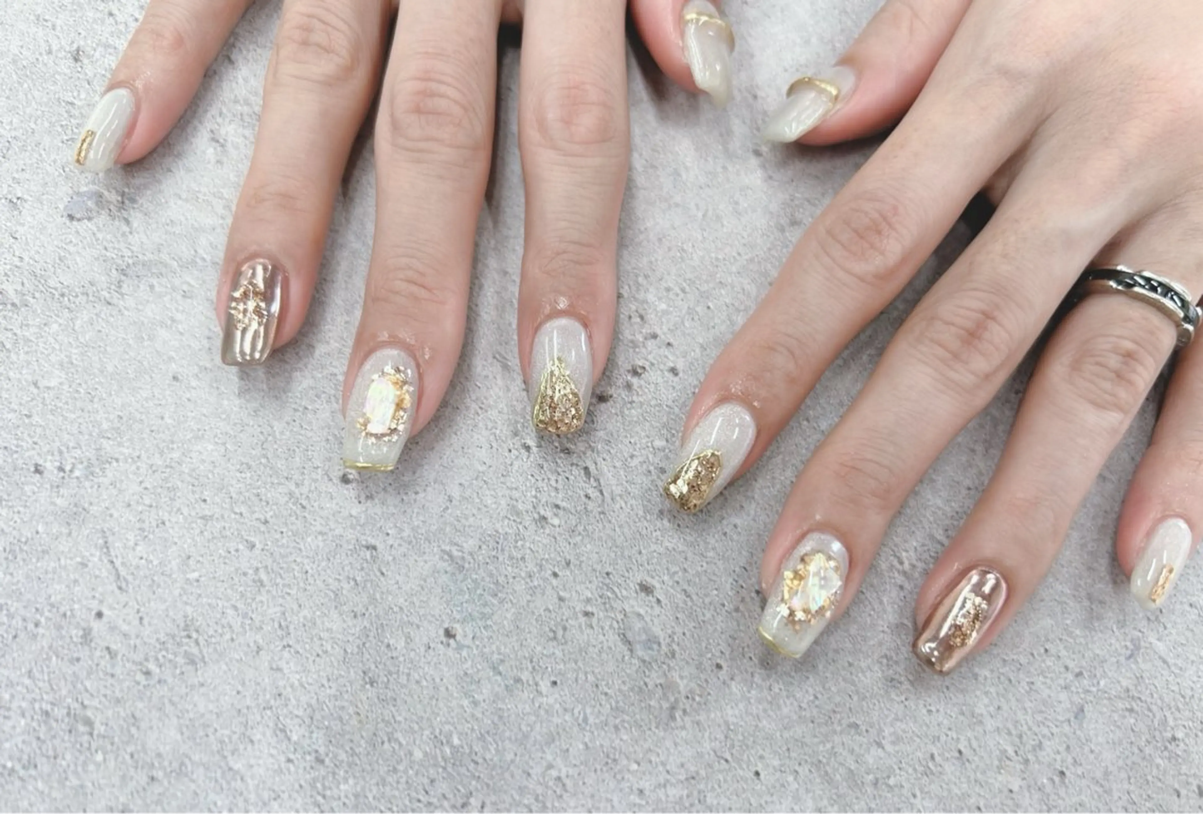 ネイル ニュアンスネイル ハンドネイル Nail Salon agré所属・agré ネイルサロン　アグレのネイルデザイン