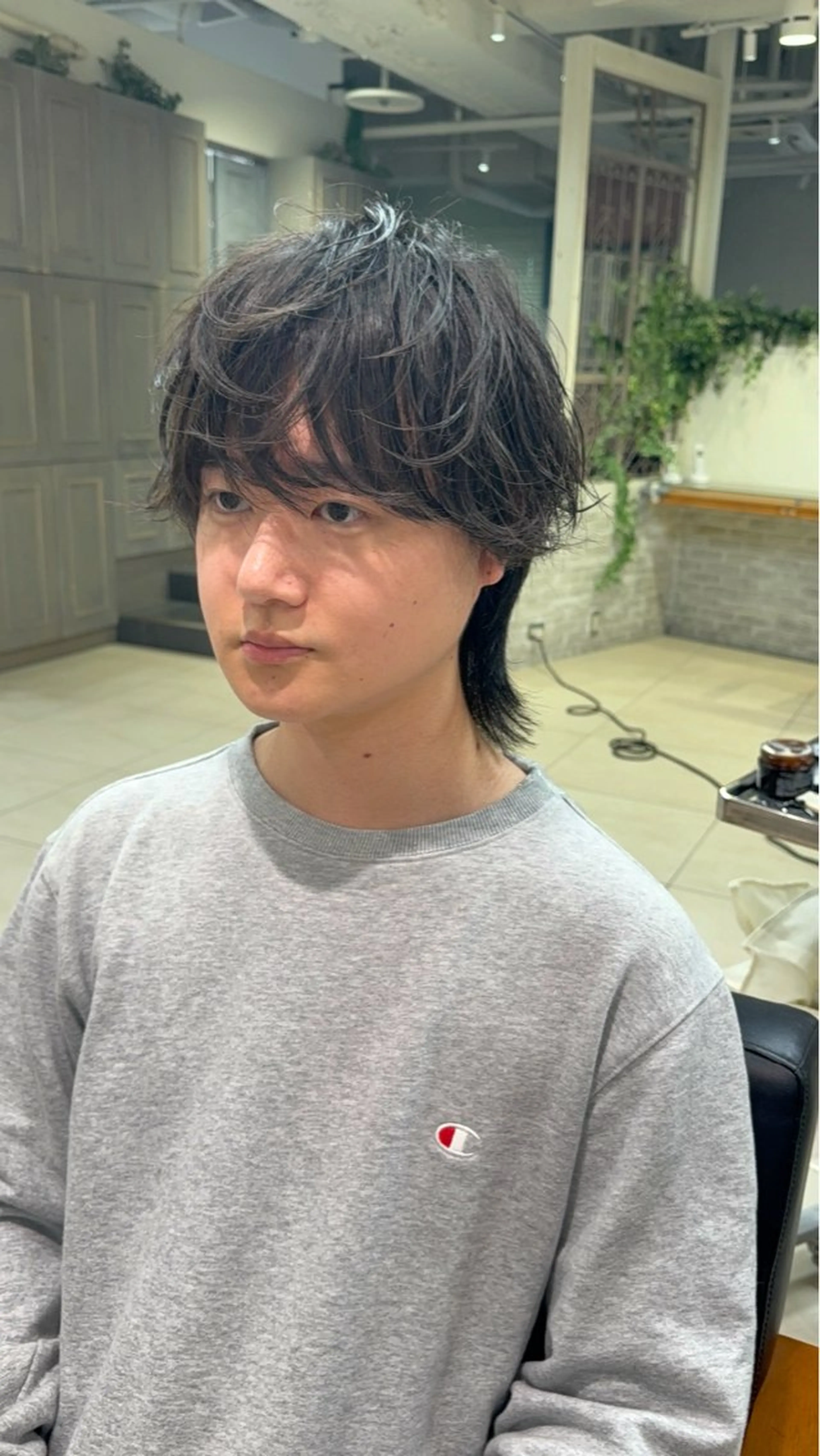 メンズ メンズウルフカット ウルフカット 髪質改善/透明感 カラー/カット/蘭のヘアスタイル