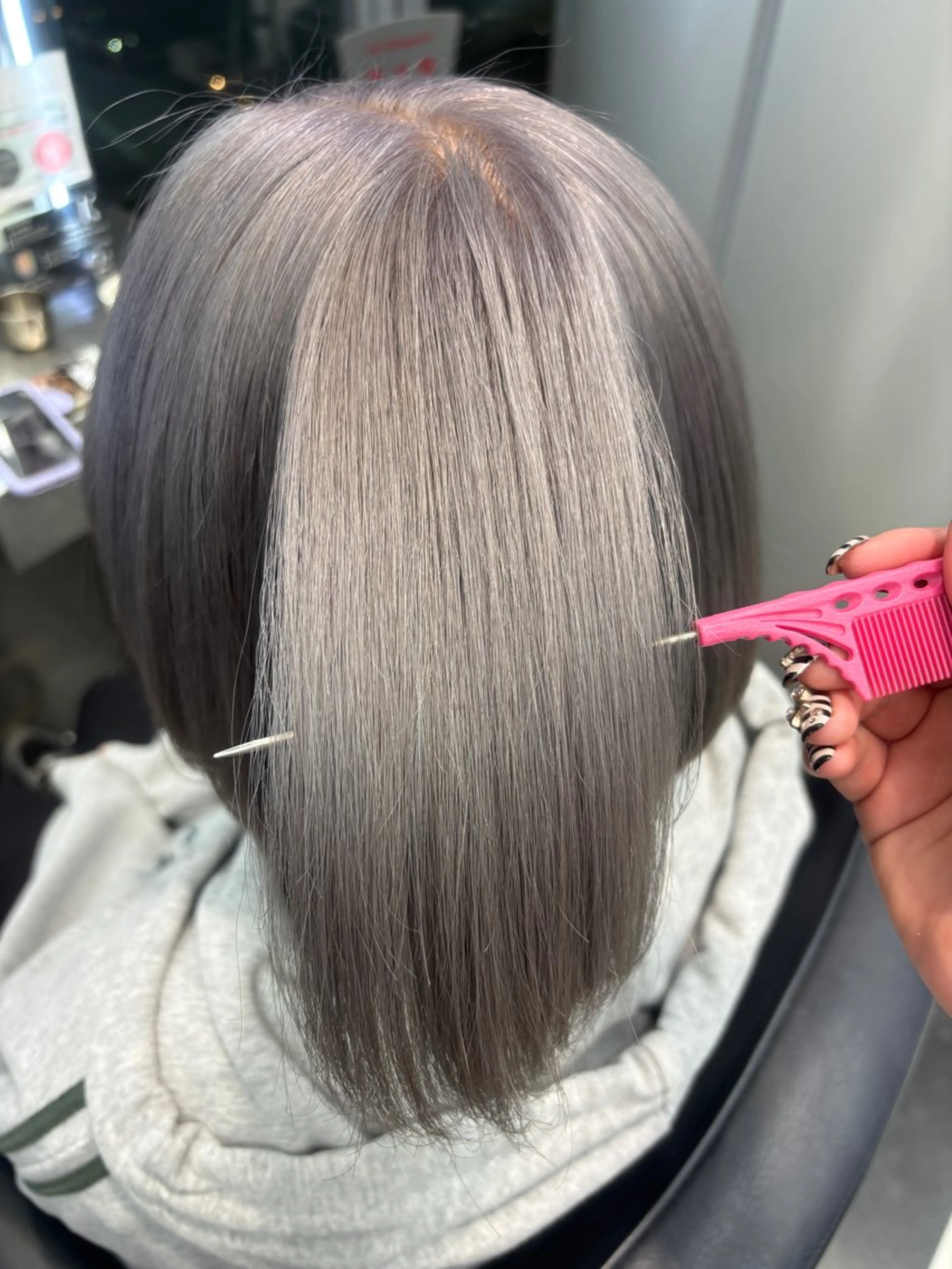 ショート カラー ヘアアレンジ ヘアカラー トリートメント ミルクティー/ピンク カラー/ みう🎀のヘアスタイル