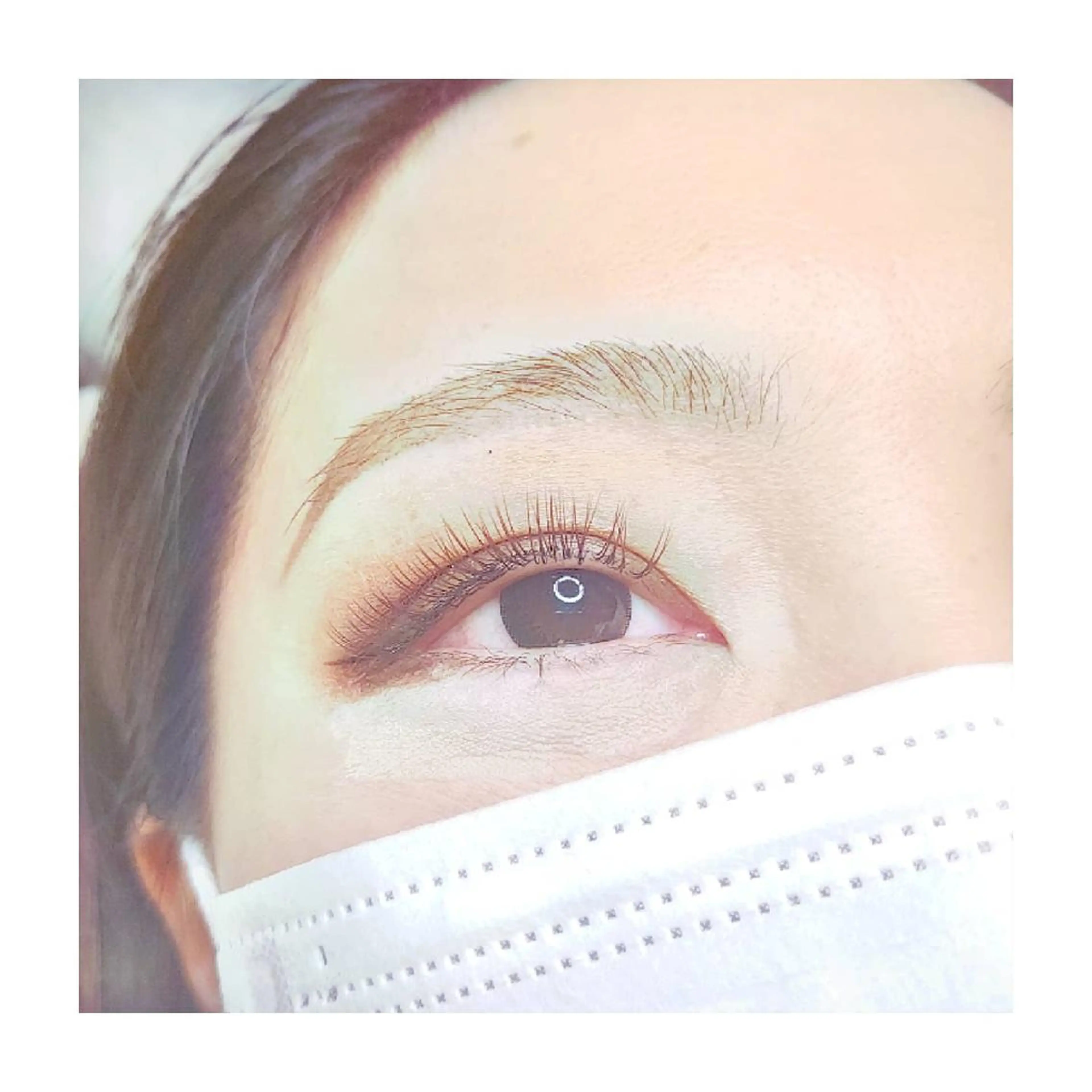 マツエク・マツパ カラーマツエク フラットラッシュ U_la所属・U_la [ウーラ] 片岡の眉毛・アイブロウイメージ