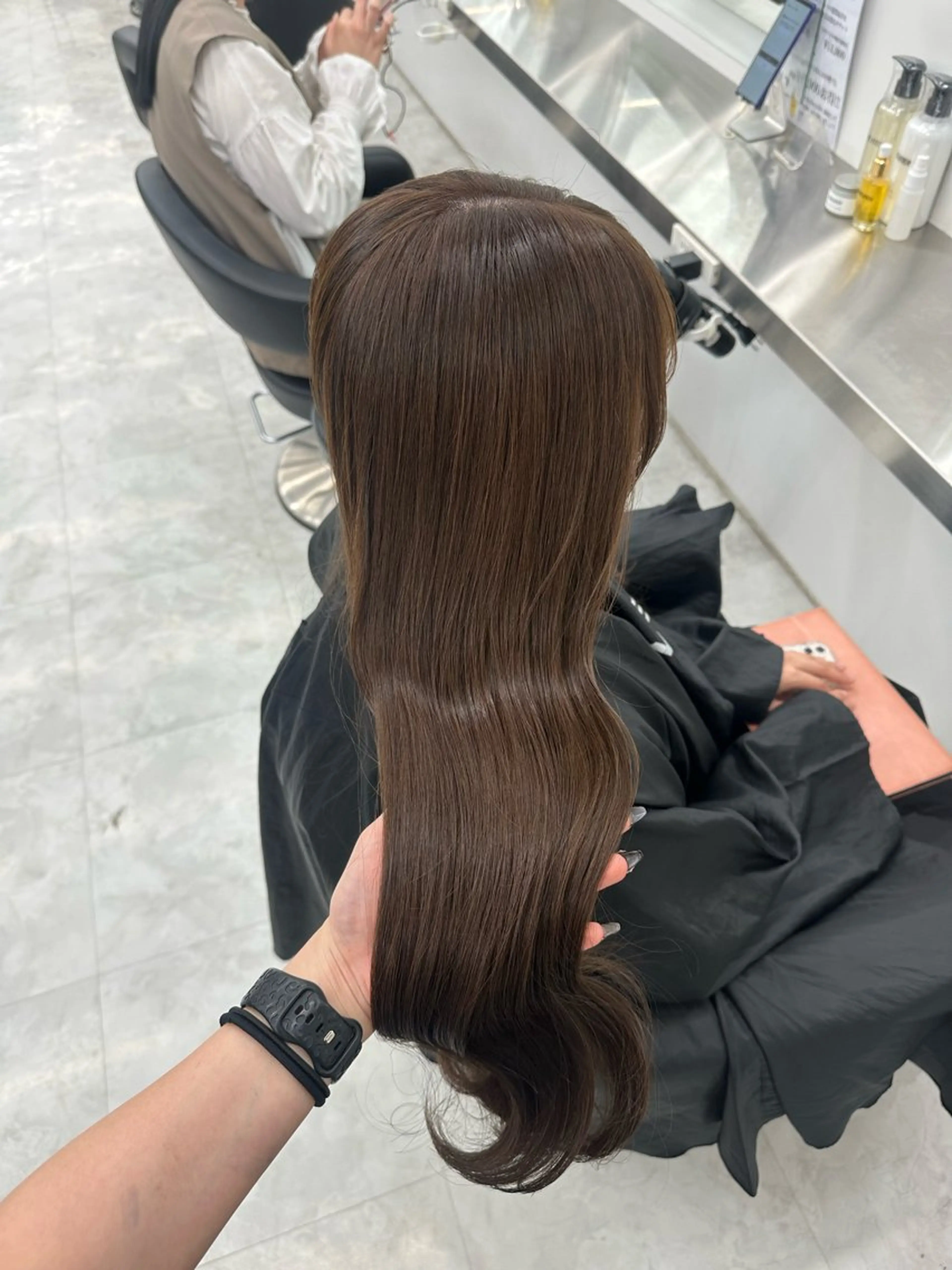 カラー ヘアカラー 透ける透明感カラー 🤍anju🎀のヘアスタイル