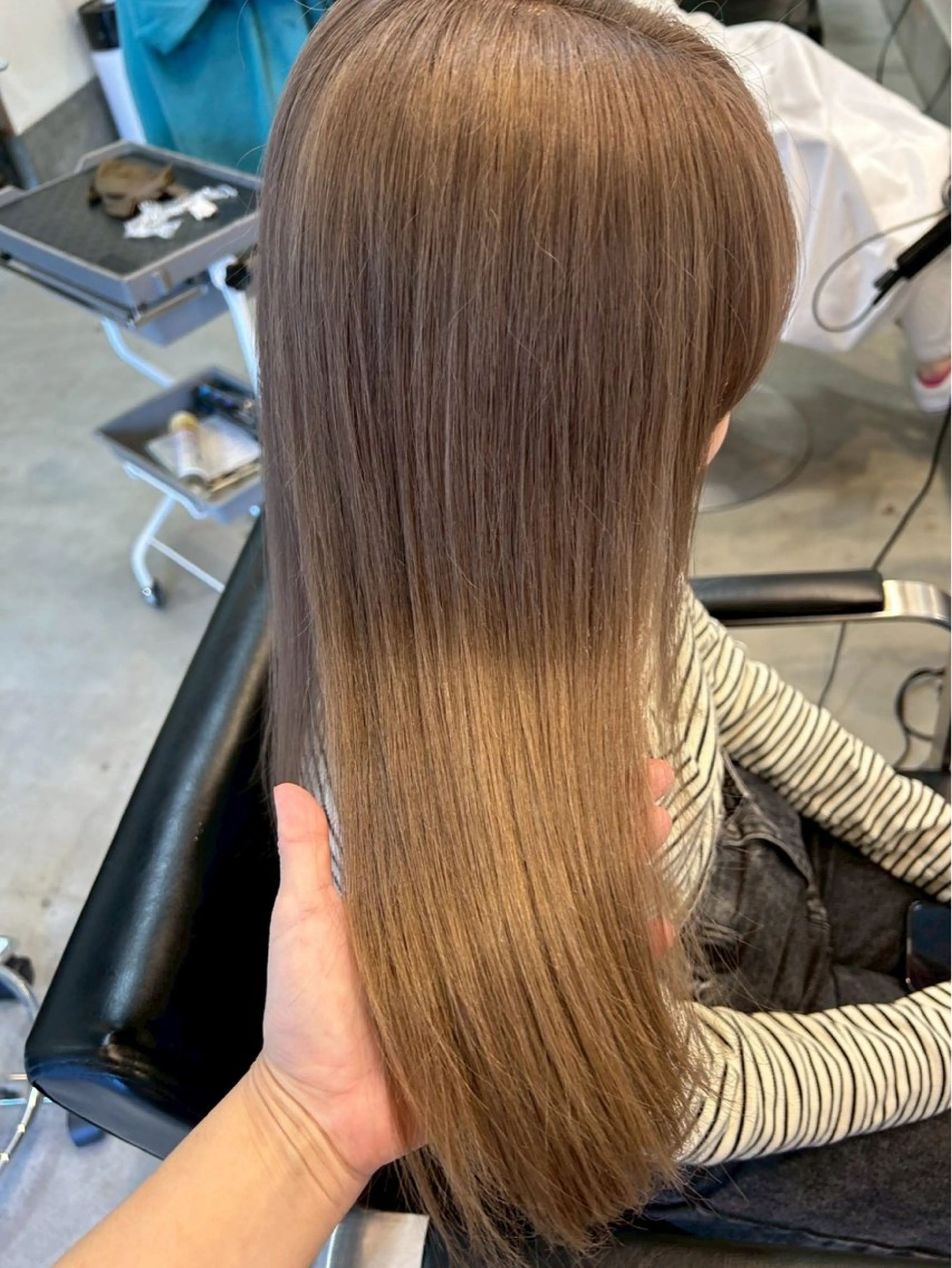 ミディアム ヘアカラー LUCK 津田沼 HIYORIのヘアスタイル