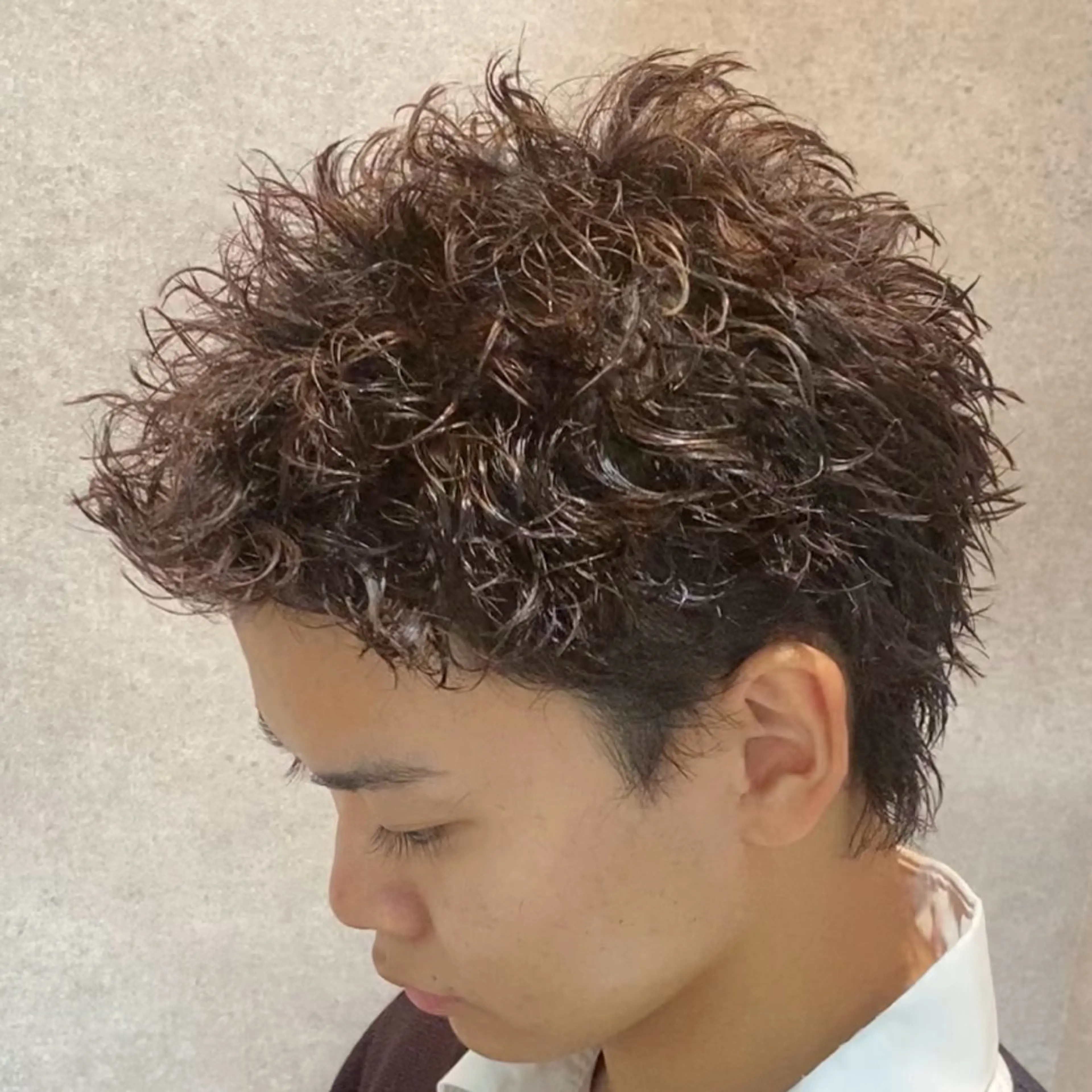 パーマ メンズ 渋谷サーフカール アメカジ美容師のヘアスタイル