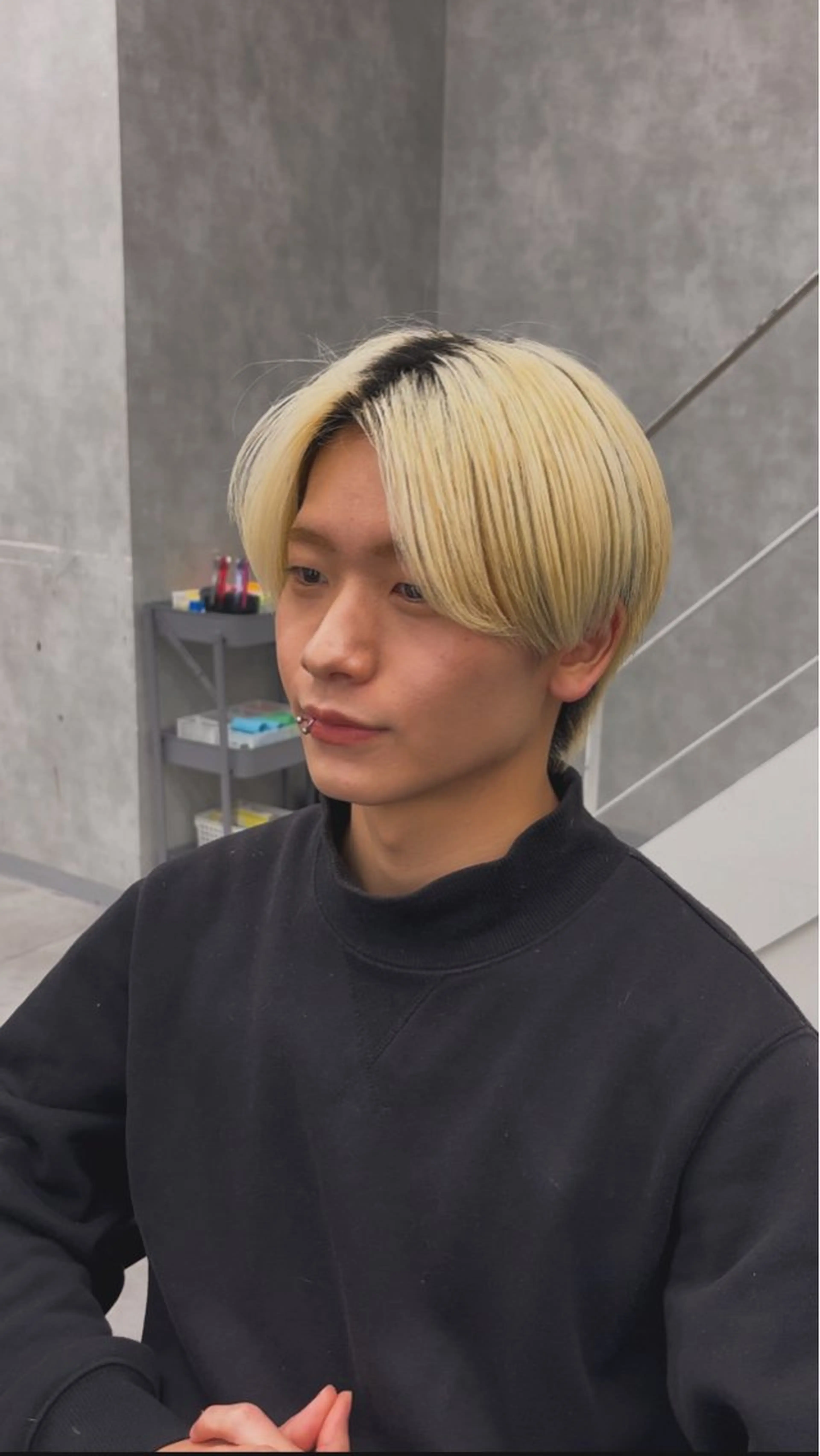 メンズ 🚨メンズ曲がる 縮毛矯正りおん🚨のヘアスタイル