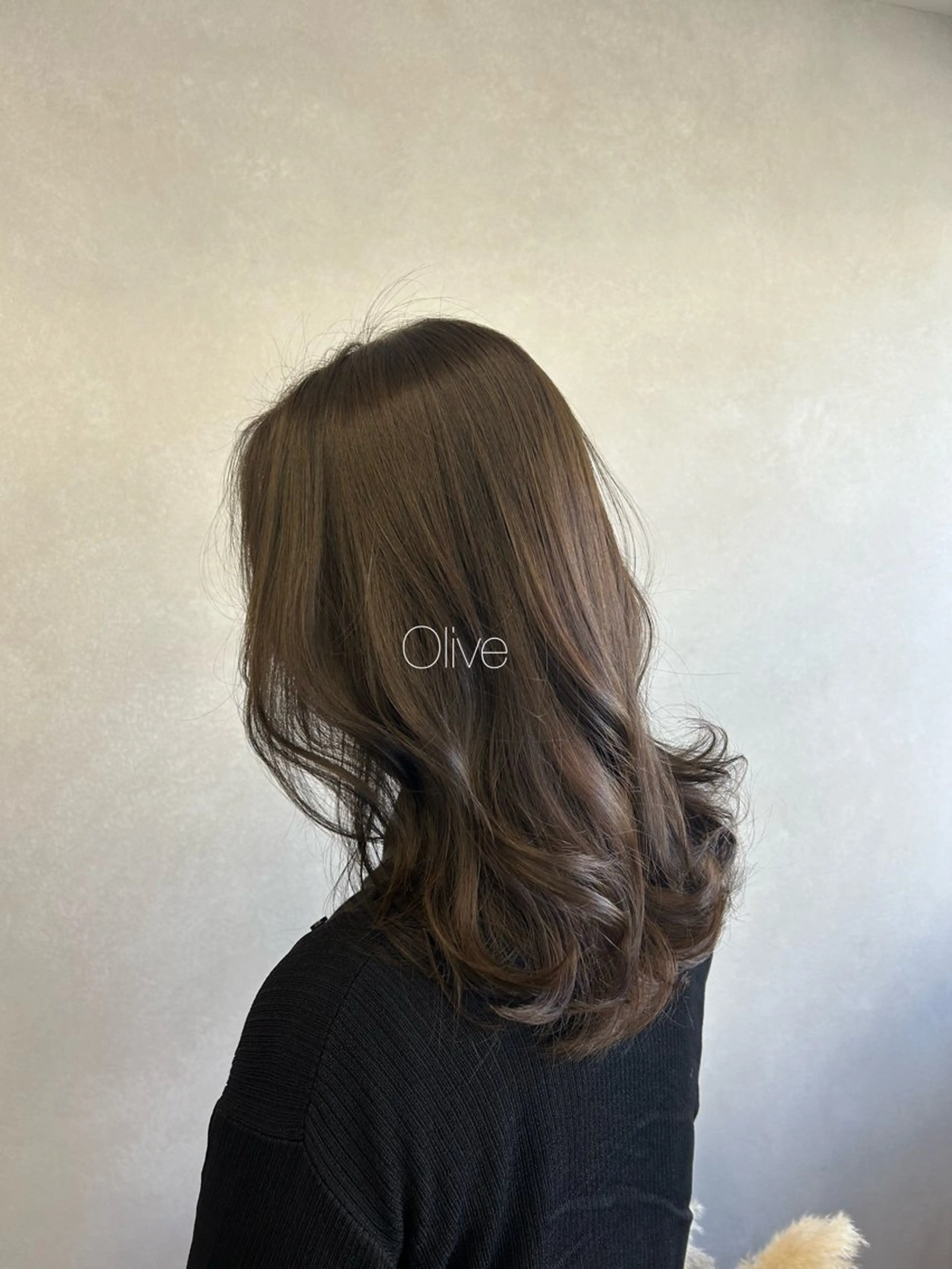 セミロング カラー オリーブカラー カット ヘアカラー 暖色･似合わせカラー (廣石沙英🎀)のヘアスタイル