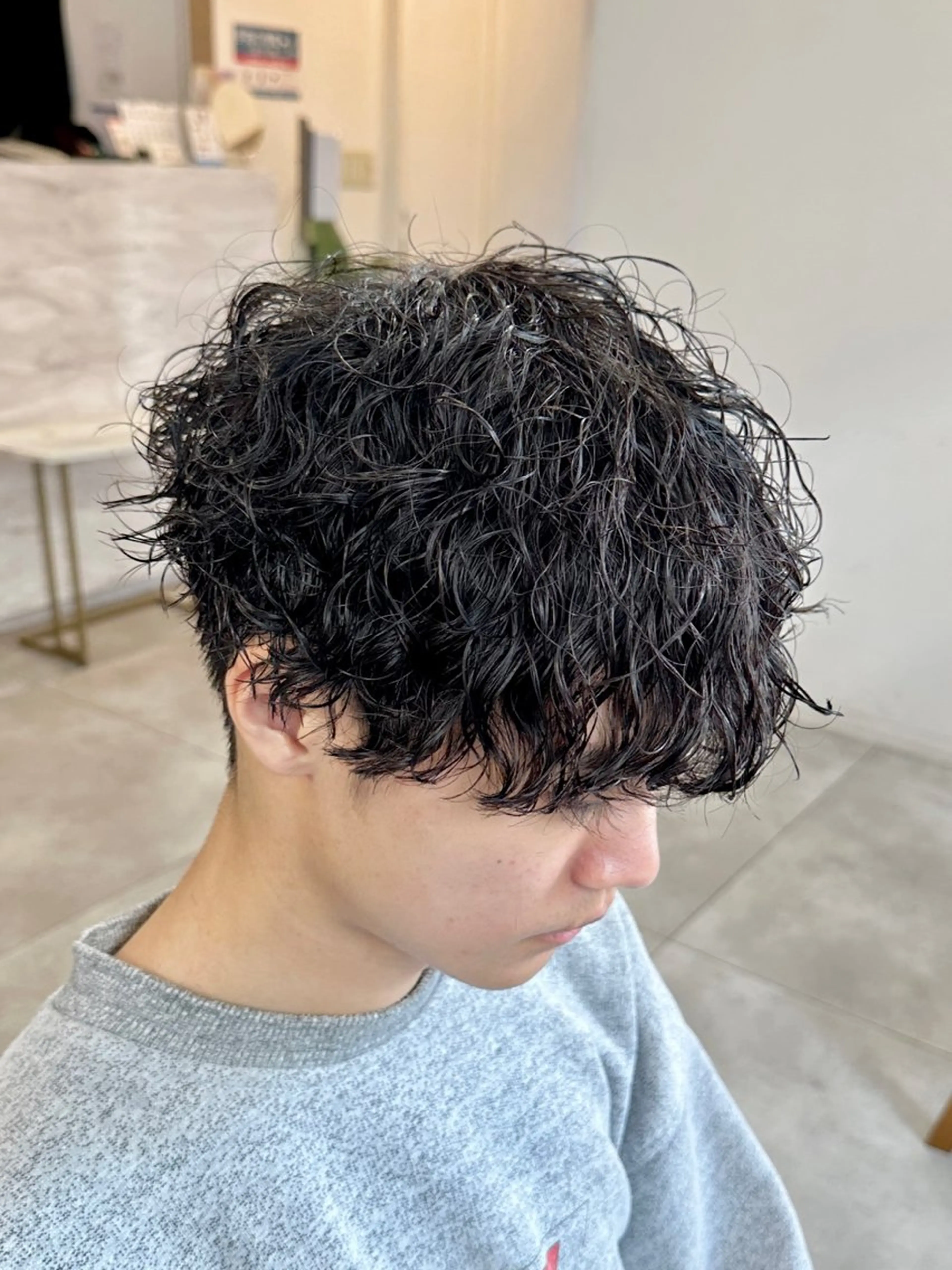 パーマ メンズ メンズパーマ 波巻きパーマ メンズパーマ/新宿/ サイカショウイチのヘアスタイル