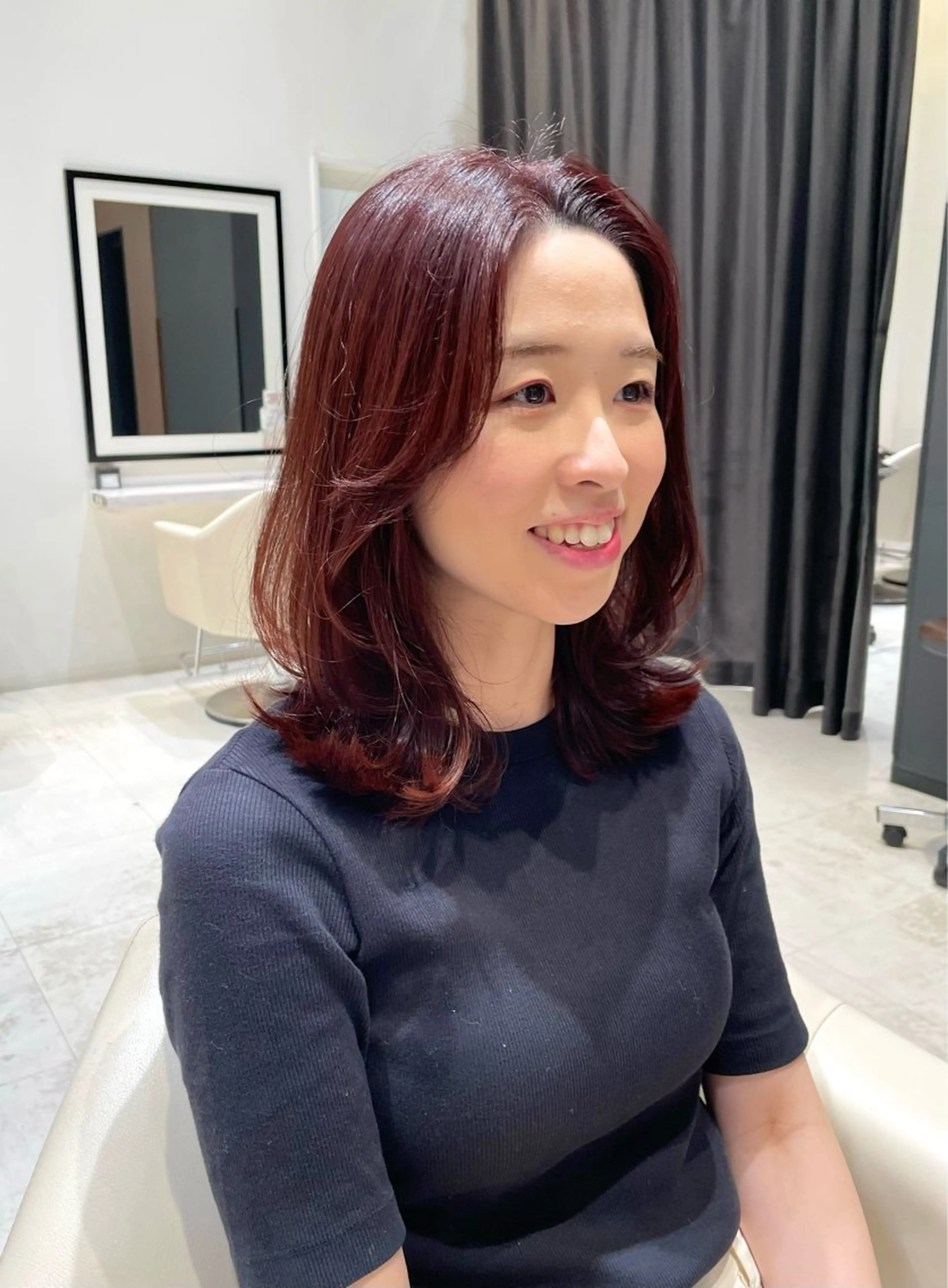 ロング カラー レイヤーカット BELLA/天王寺/ 似合わせ/木浦心のヘアスタイル