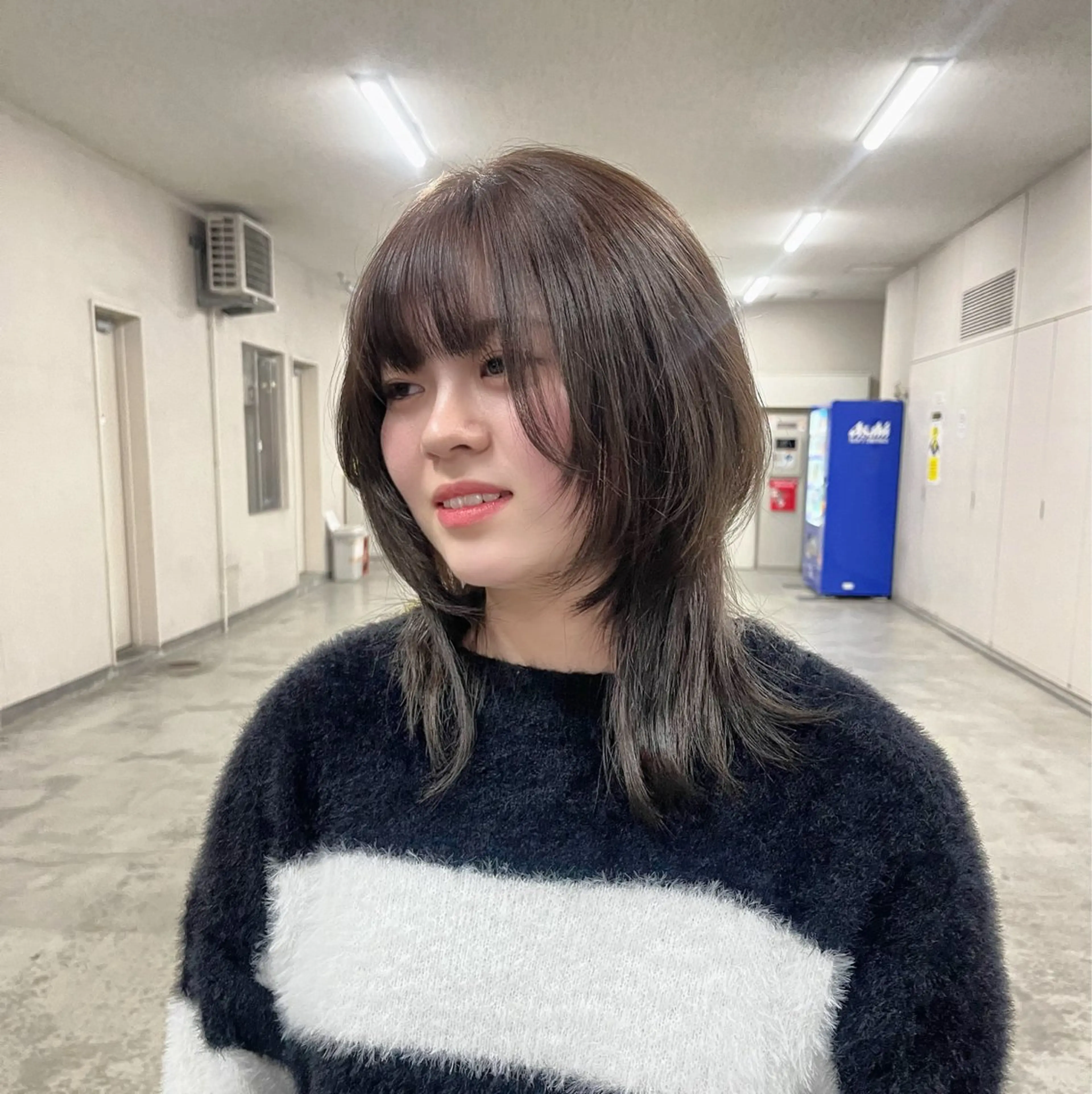 ミディアム 顔まわりレイヤー 顔周りカット レイヤーカット ウルフカット 拓斗/天神/ メンズカット👑のヘアスタイル