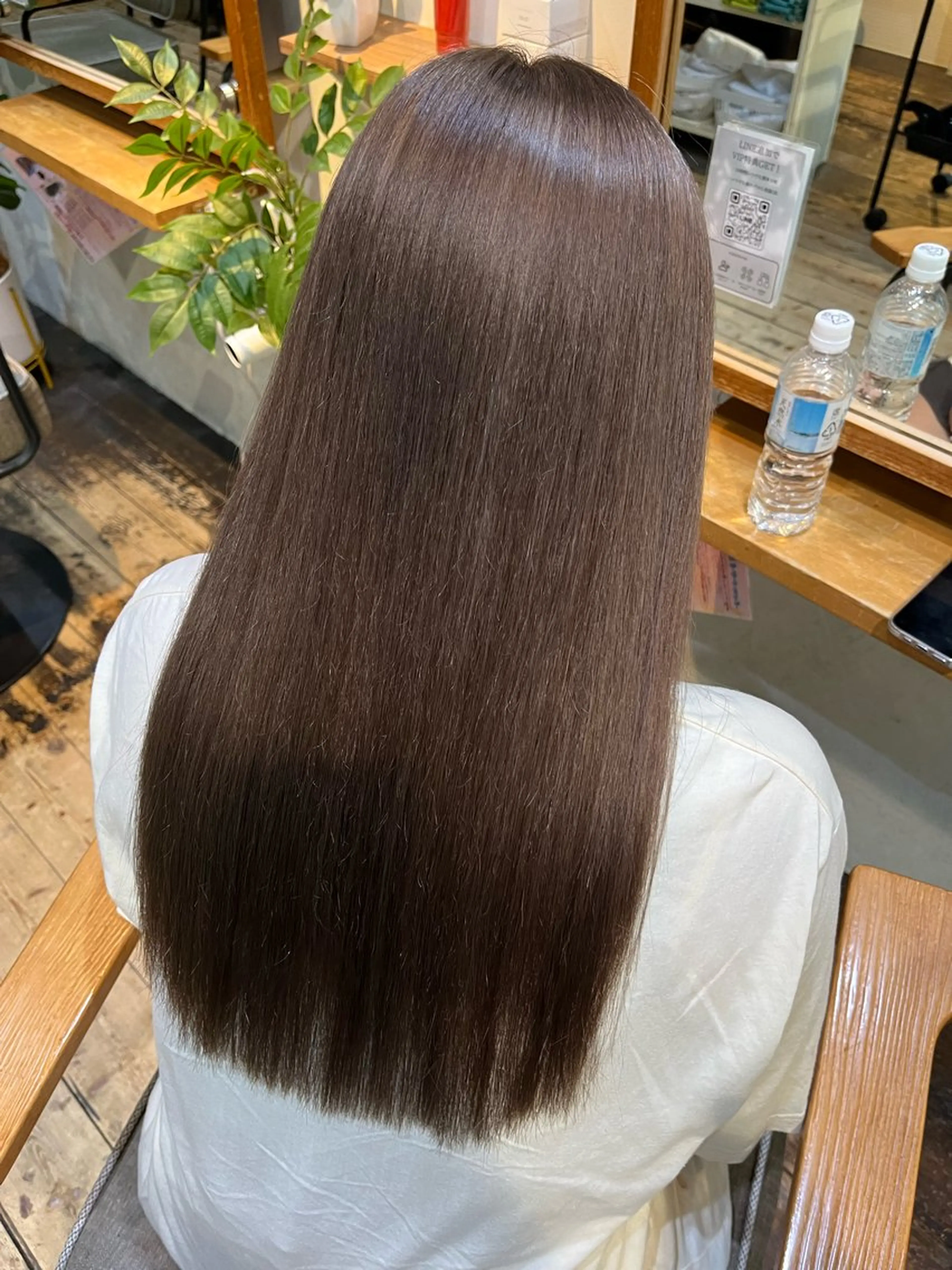 《ミニモ限定クーポン》ブリーチ履歴あり🙆‍♀️カット+髪質改善ストレート※ダメージ具合により要相談の写真