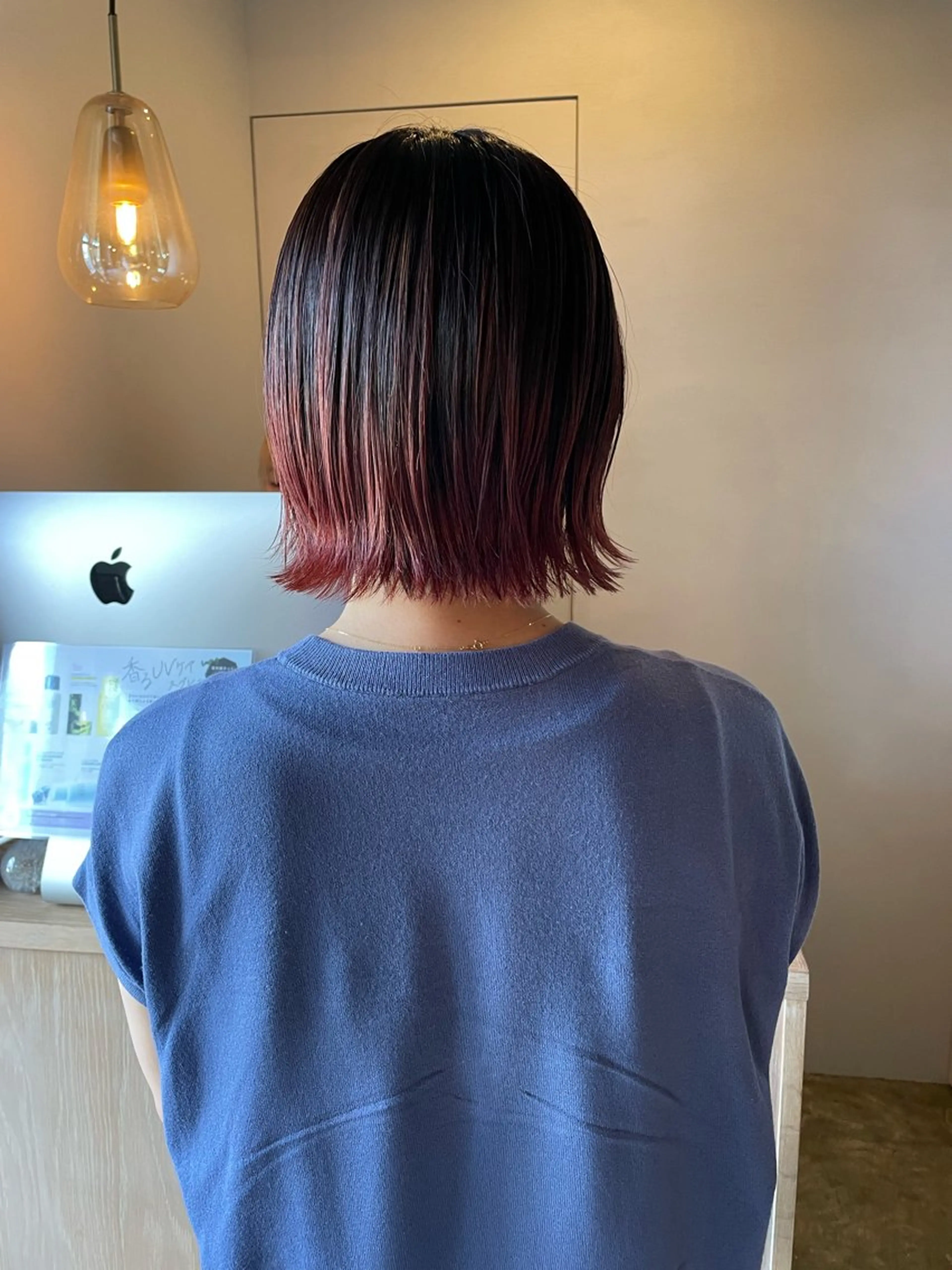 ショート カラー グラデーションカラー ボブ 外ハネヘア ヘアカラー お悩み改善カット 太田皓大のヘアスタイル