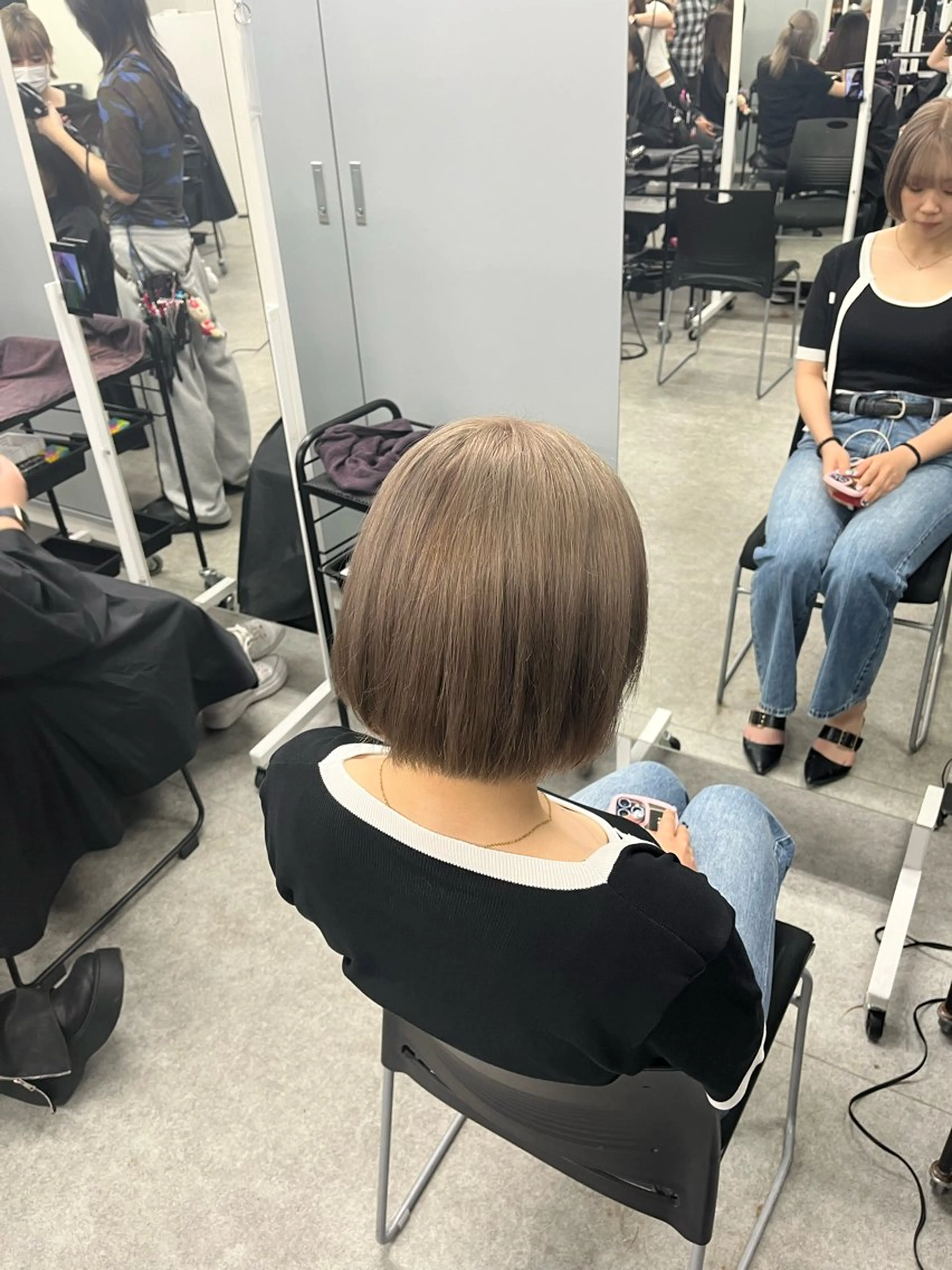 ミディアム カラー トリートメント 透明感カラー 艶髪🫧Yumaのヘアスタイル