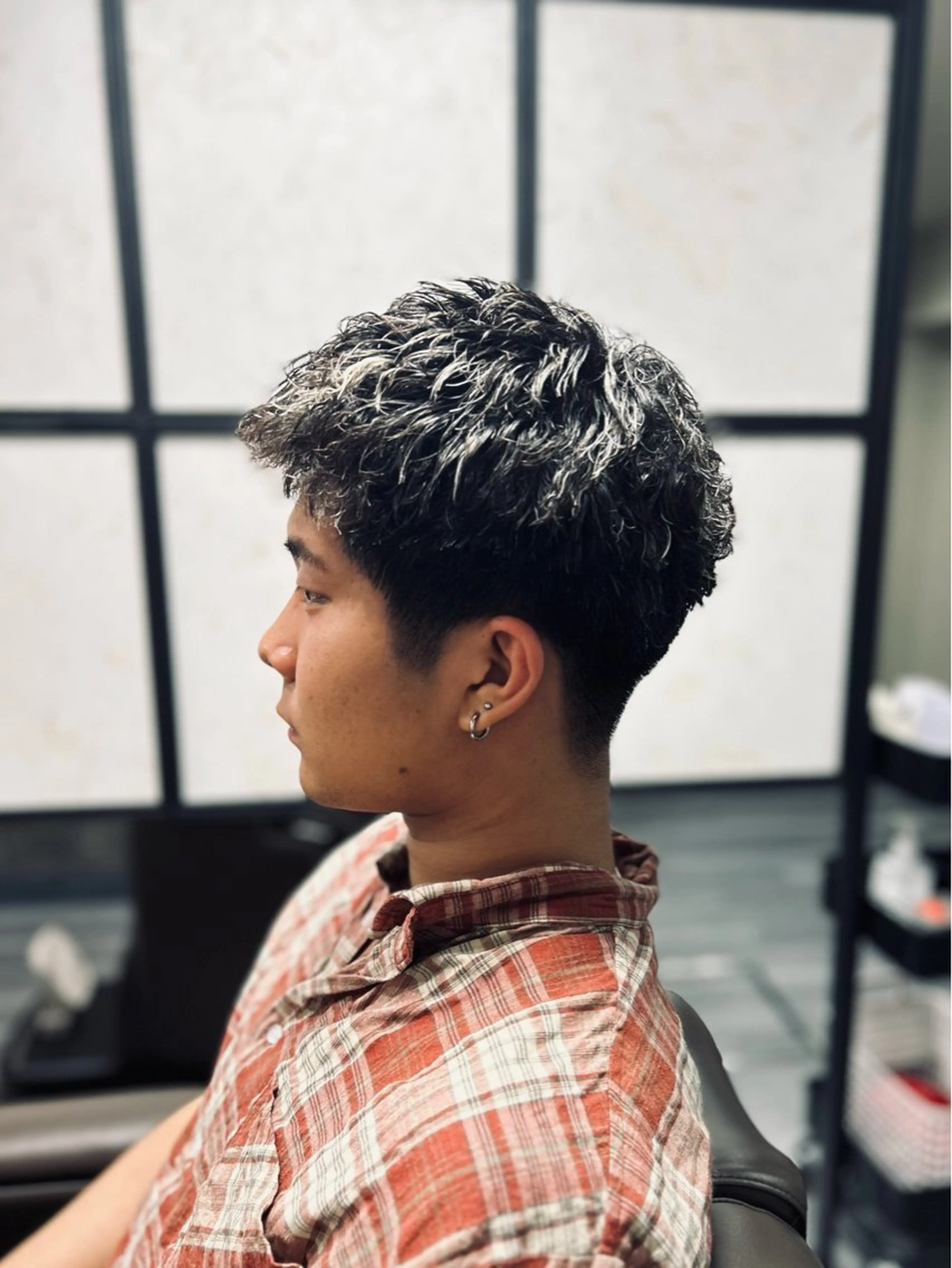 ショート パーマ メンズ カット パーマ メンズカット/ 雄大のヘアスタイル