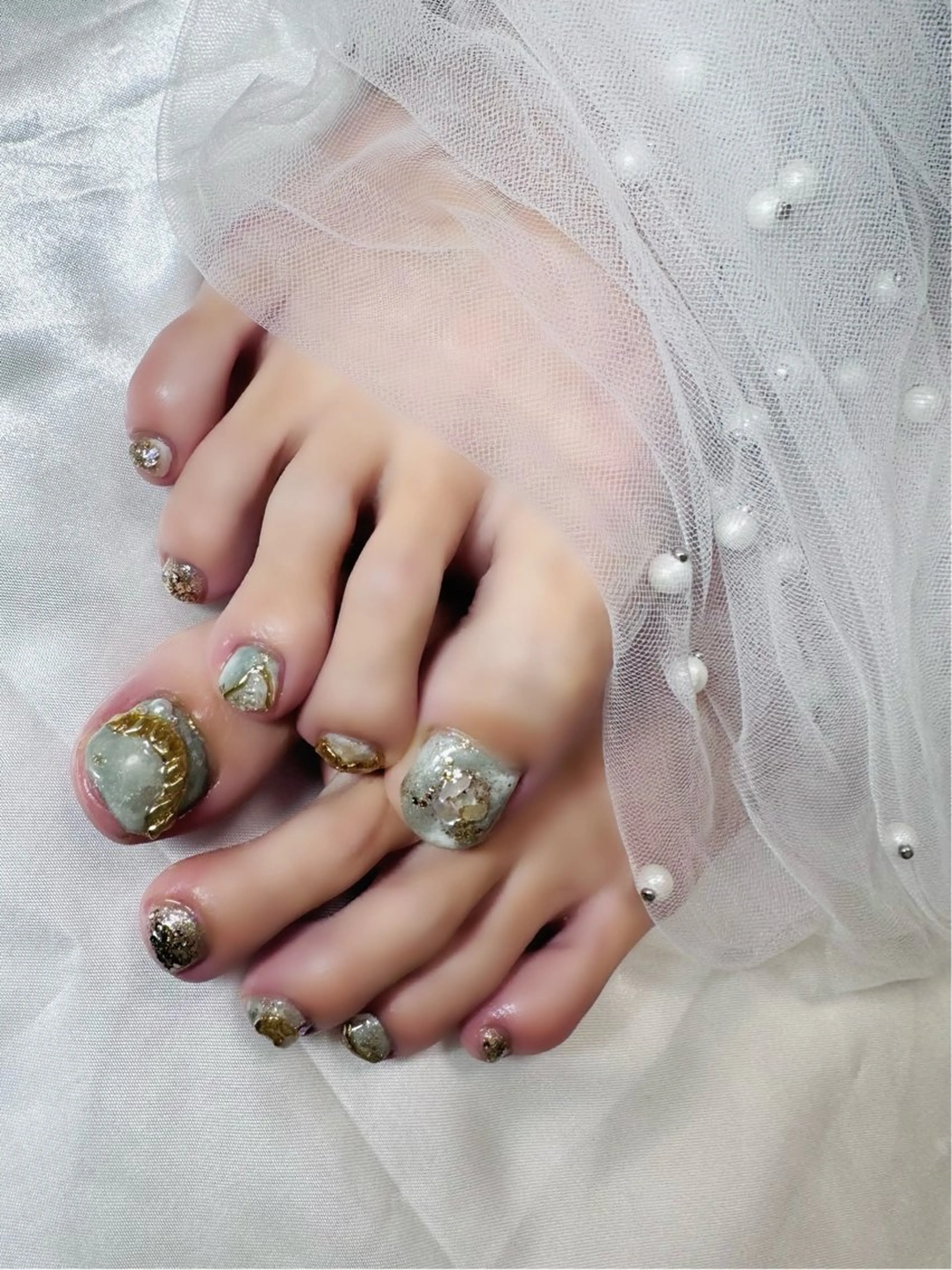 ネイル フットネイル ニュアンスネイル Aisol nail salonのネイルデザイン