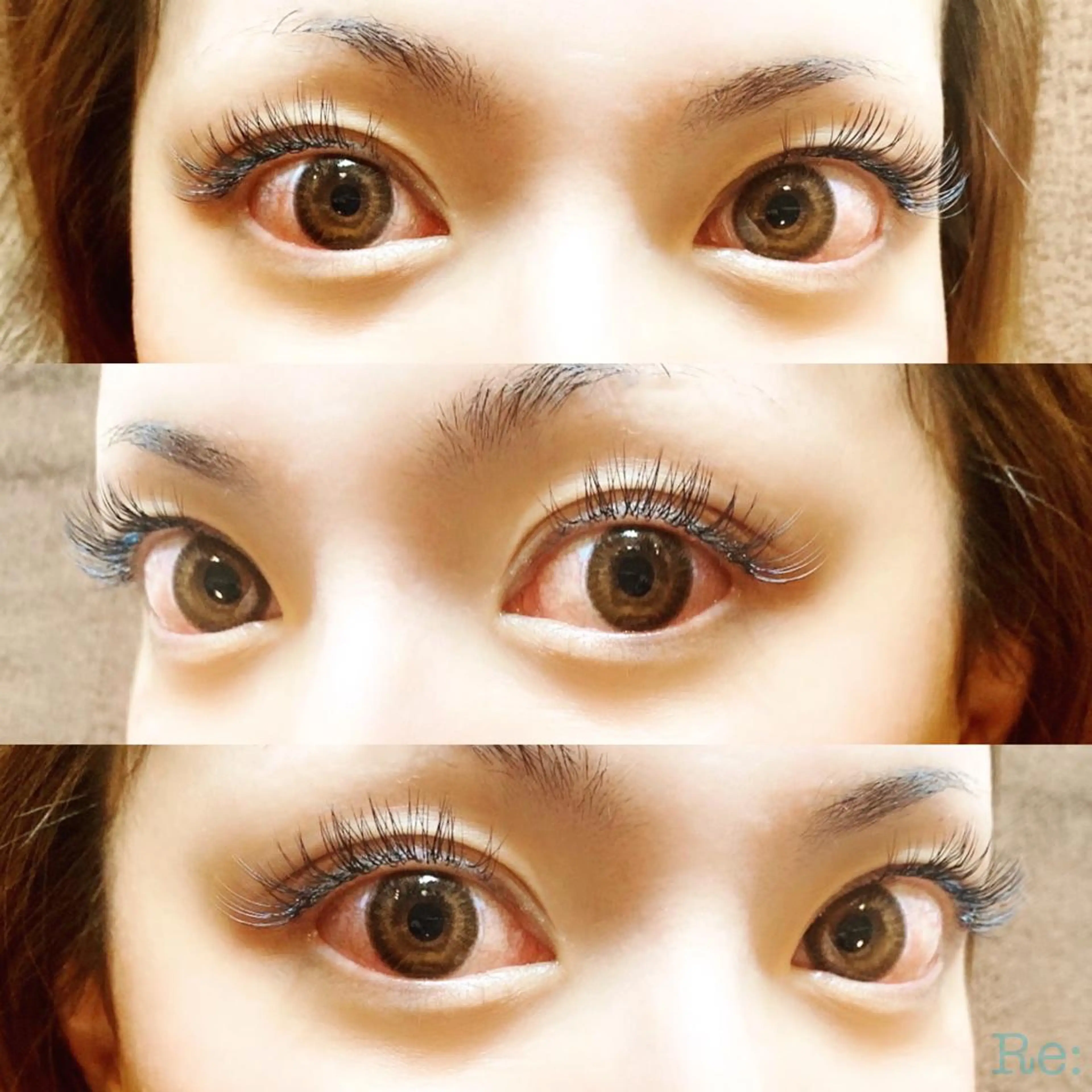 マツエク・マツパ Cカール フラットラッシュ ゴージャス セーブル Lash Re:のマツエク・マツパデザイン