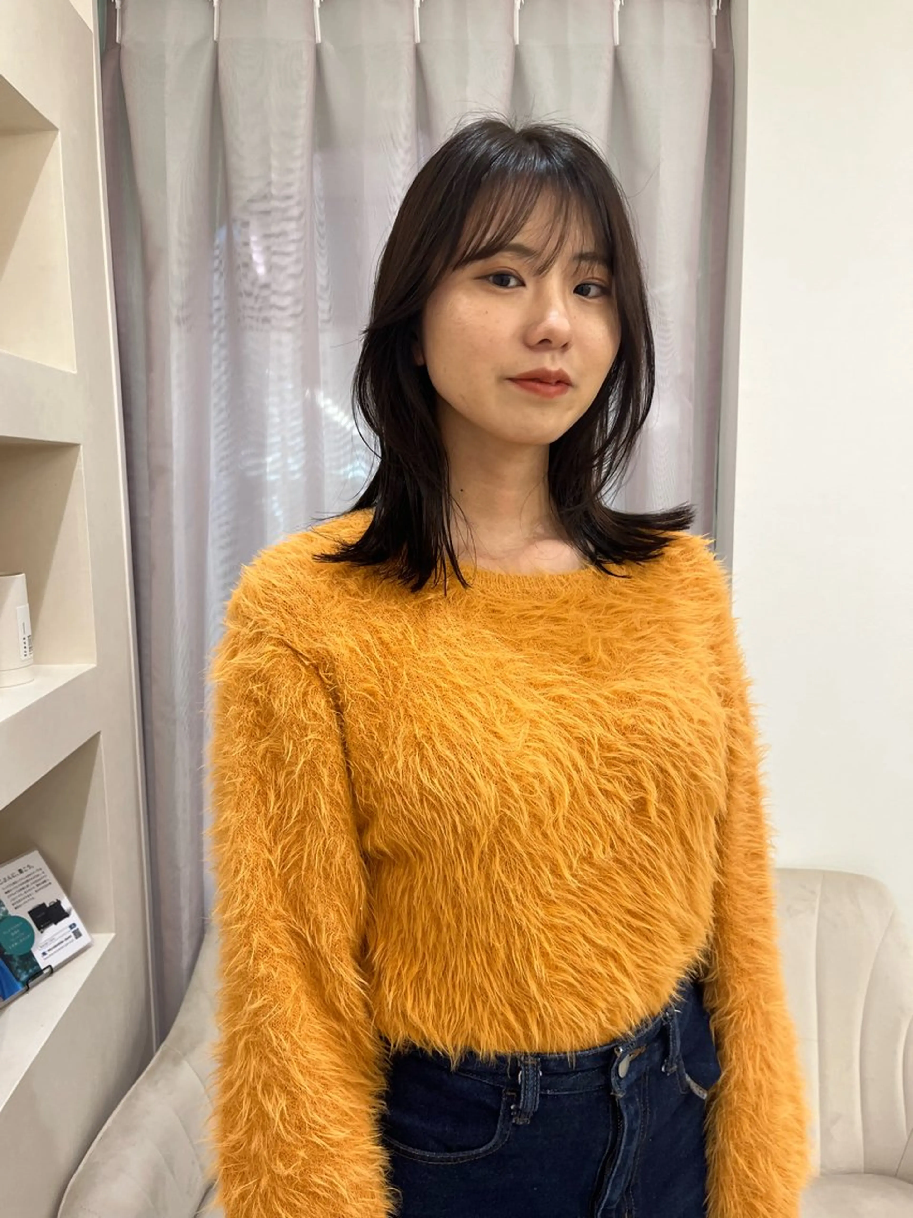 ミディアム カラー 松村 澪里のヘアスタイル