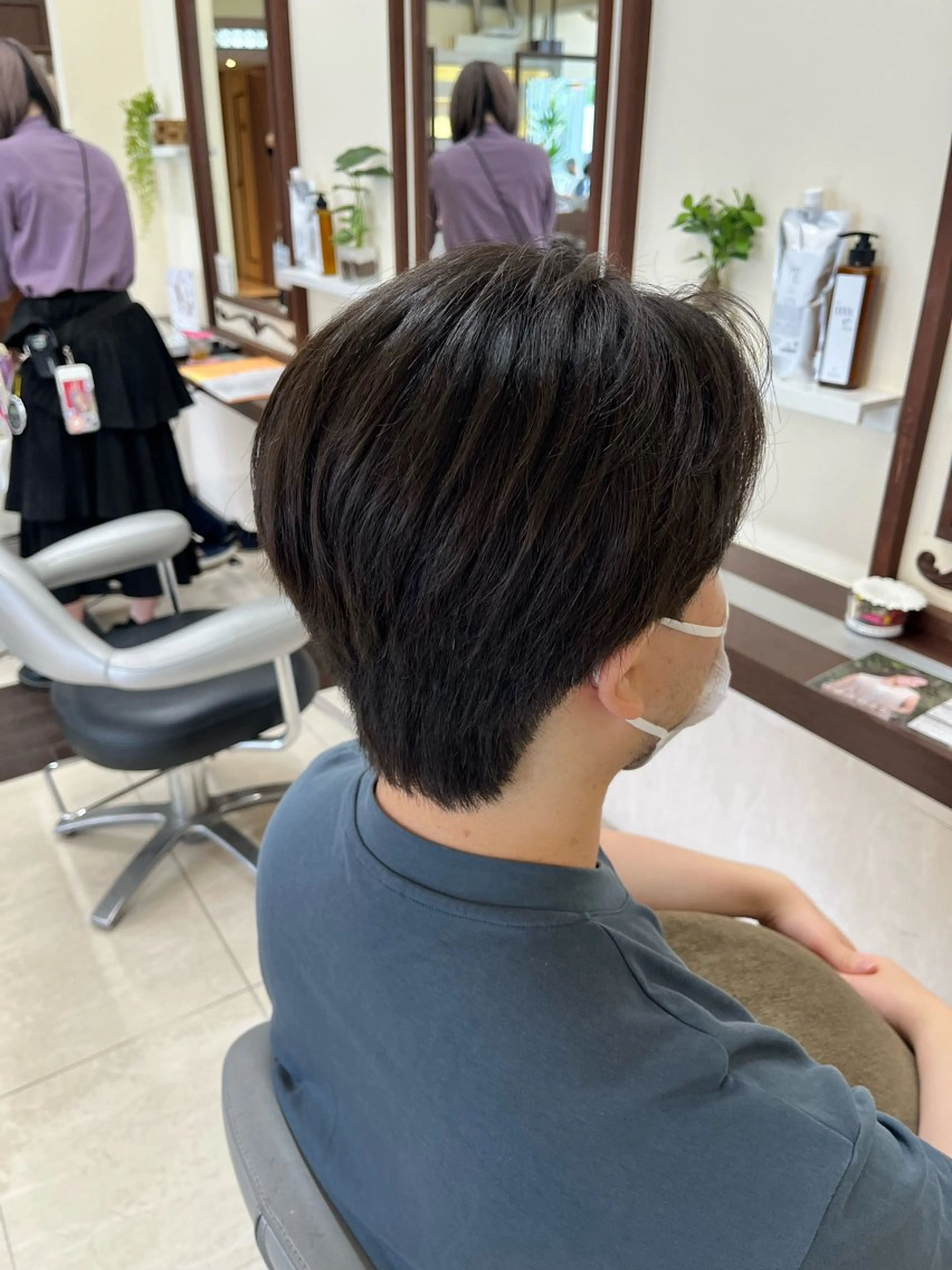 ショート メンズ センターパート メンズウルフカット ウルフカット AROH  men's cut&men's perm 船橋店所属・🧊メンズ特化🧊 高木航希のヘアスタイル