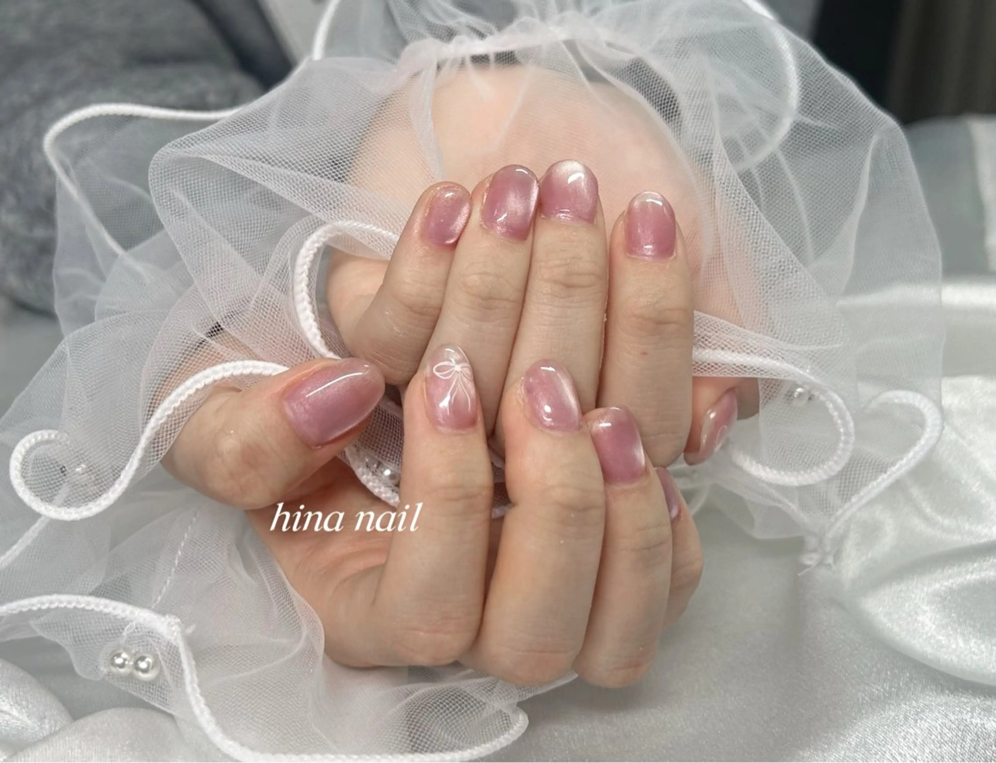 ネイル マグネットネイル ハンドネイル Muguet nail所属・Hina nail 木場のネイルデザイン
