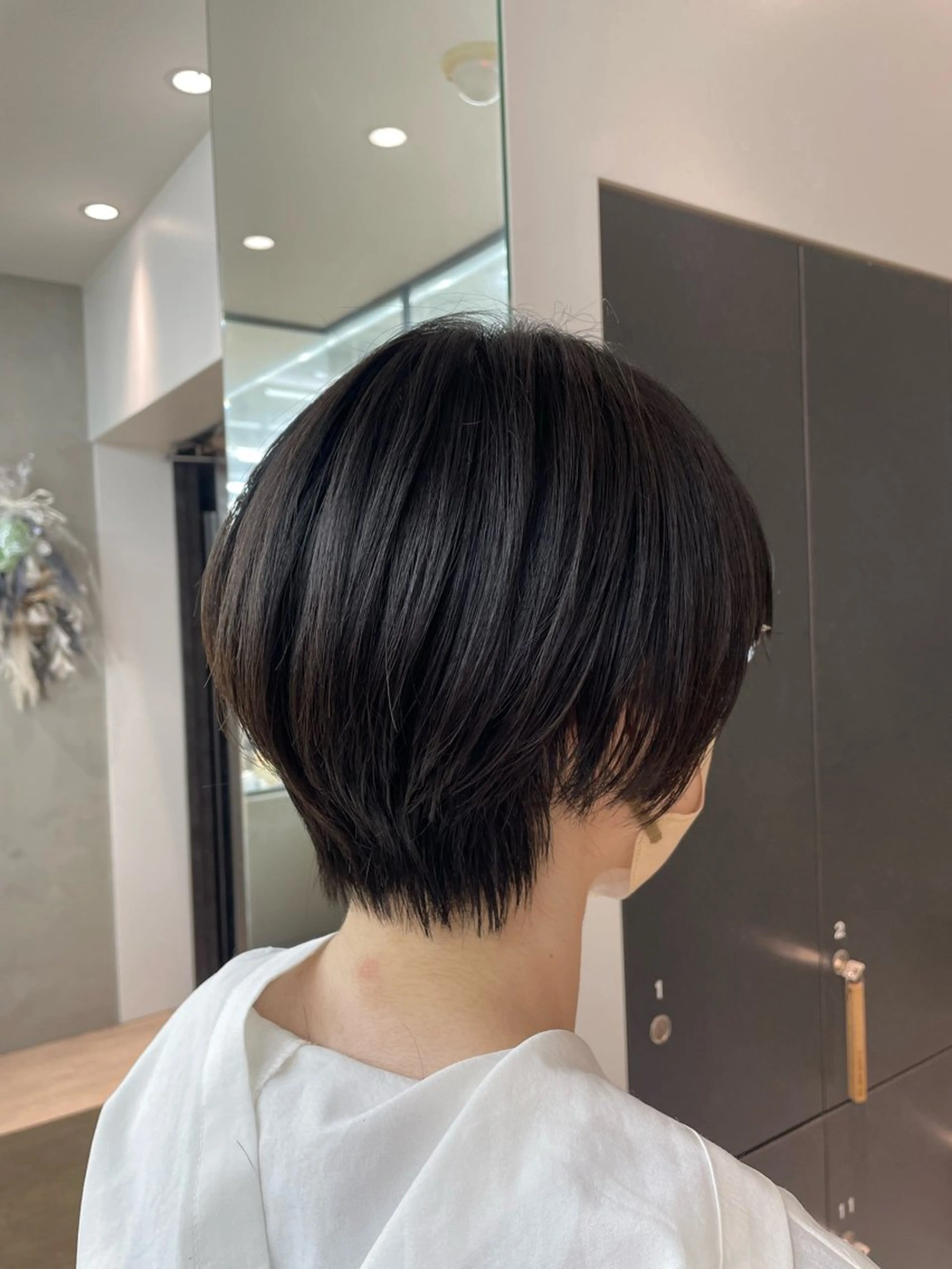 ショート カット トリートメント オリーブベージュ/シ ョートボブたまき🧡のヘアスタイル