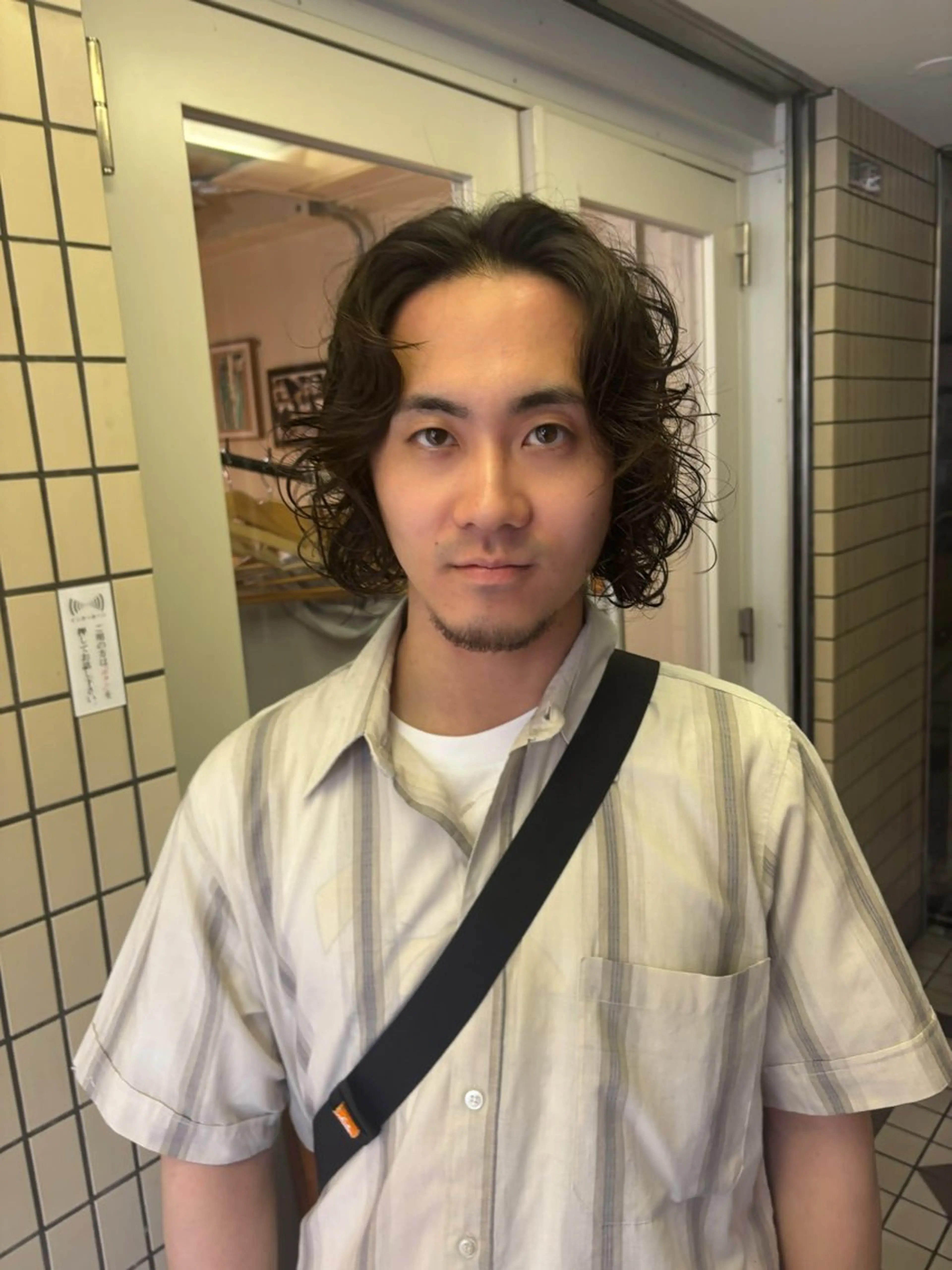 ミディアム パーマ メンズ パーマ kaito パーマ募集！🔵のヘアスタイル