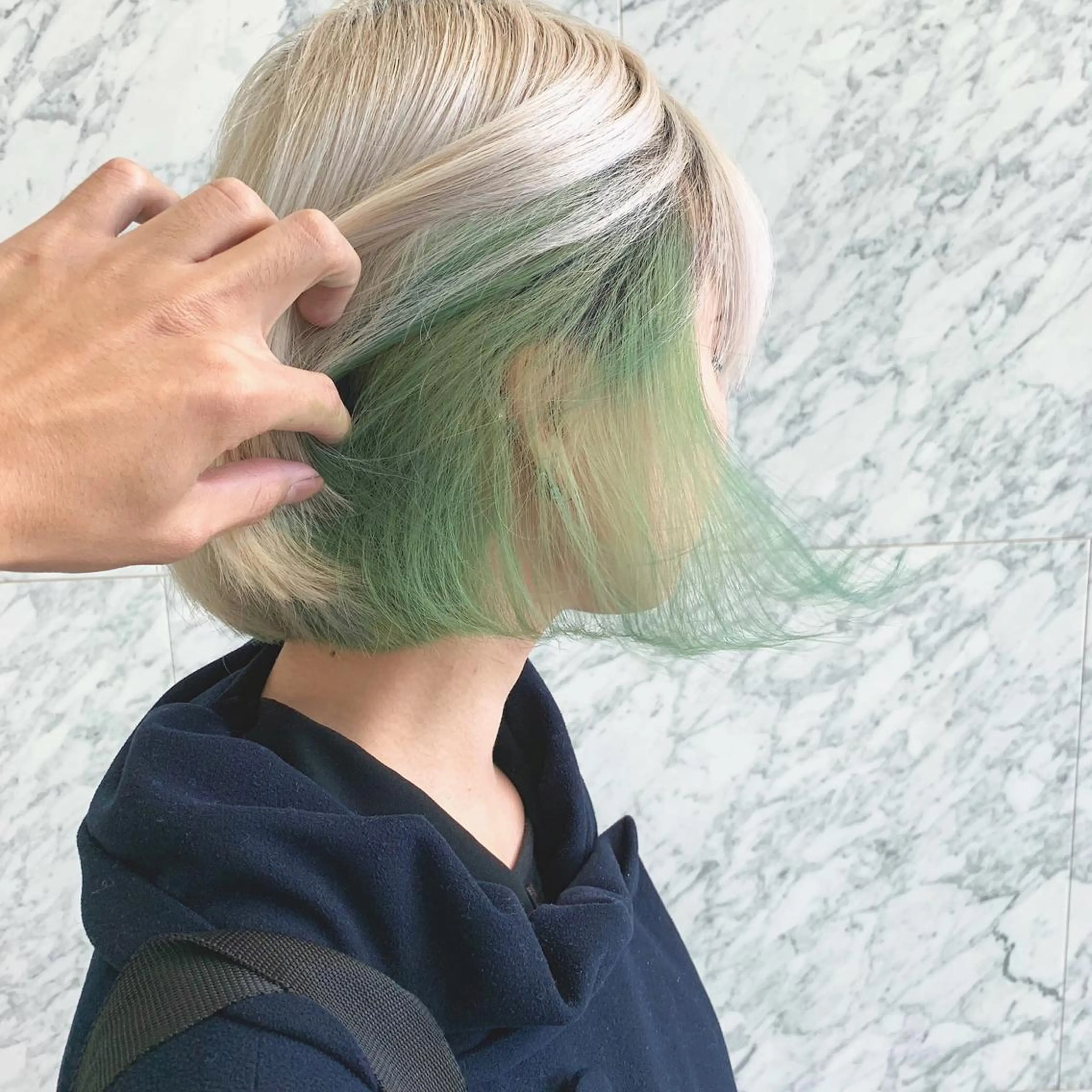 カラー SAKURA 原宿所属・なかの たくみのヘアスタイル