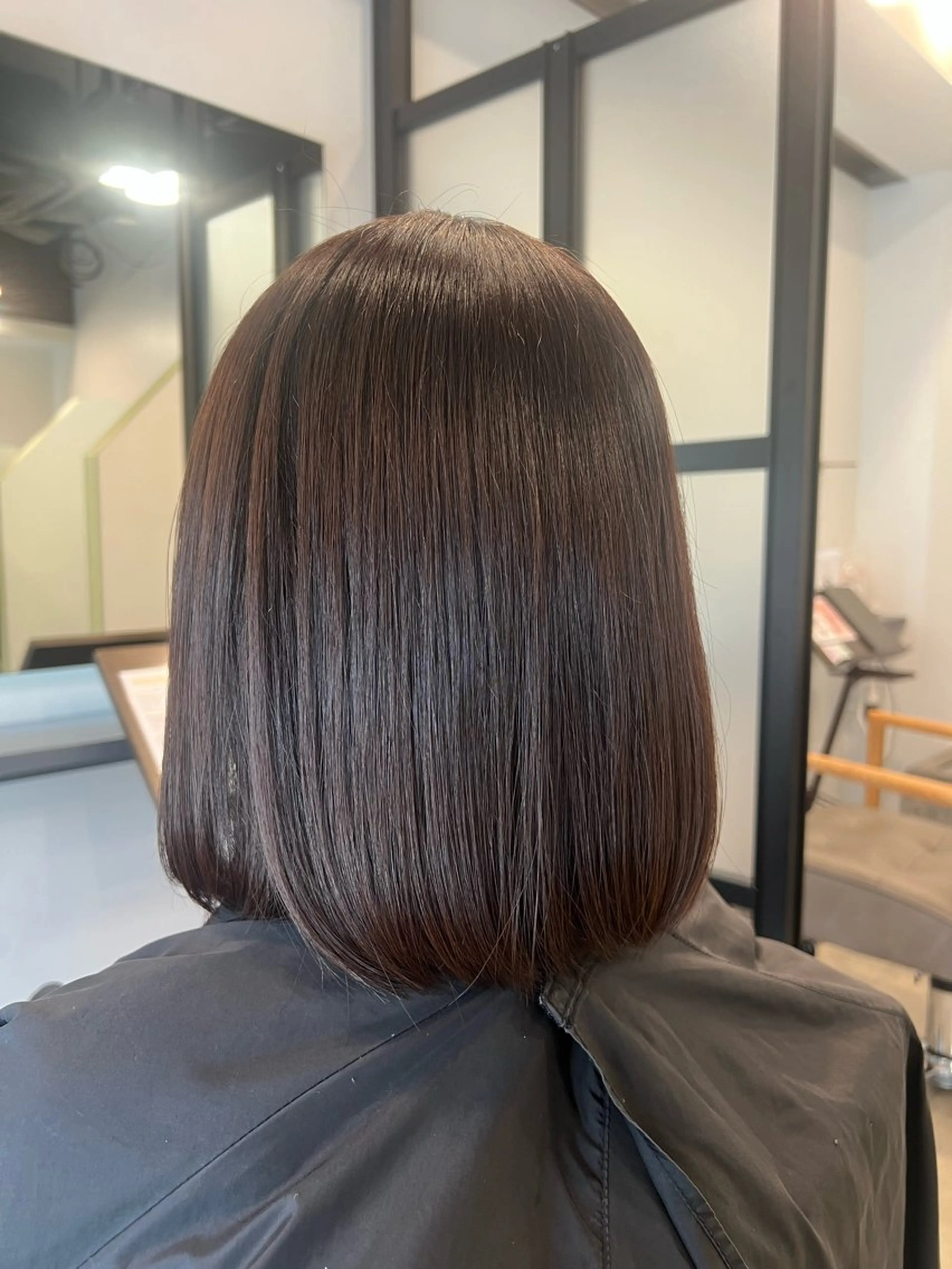 ミディアム カット ヘアカラー トリートメント 🫧髪質改善🫧 ‎SERINA⟡.·のヘアスタイル