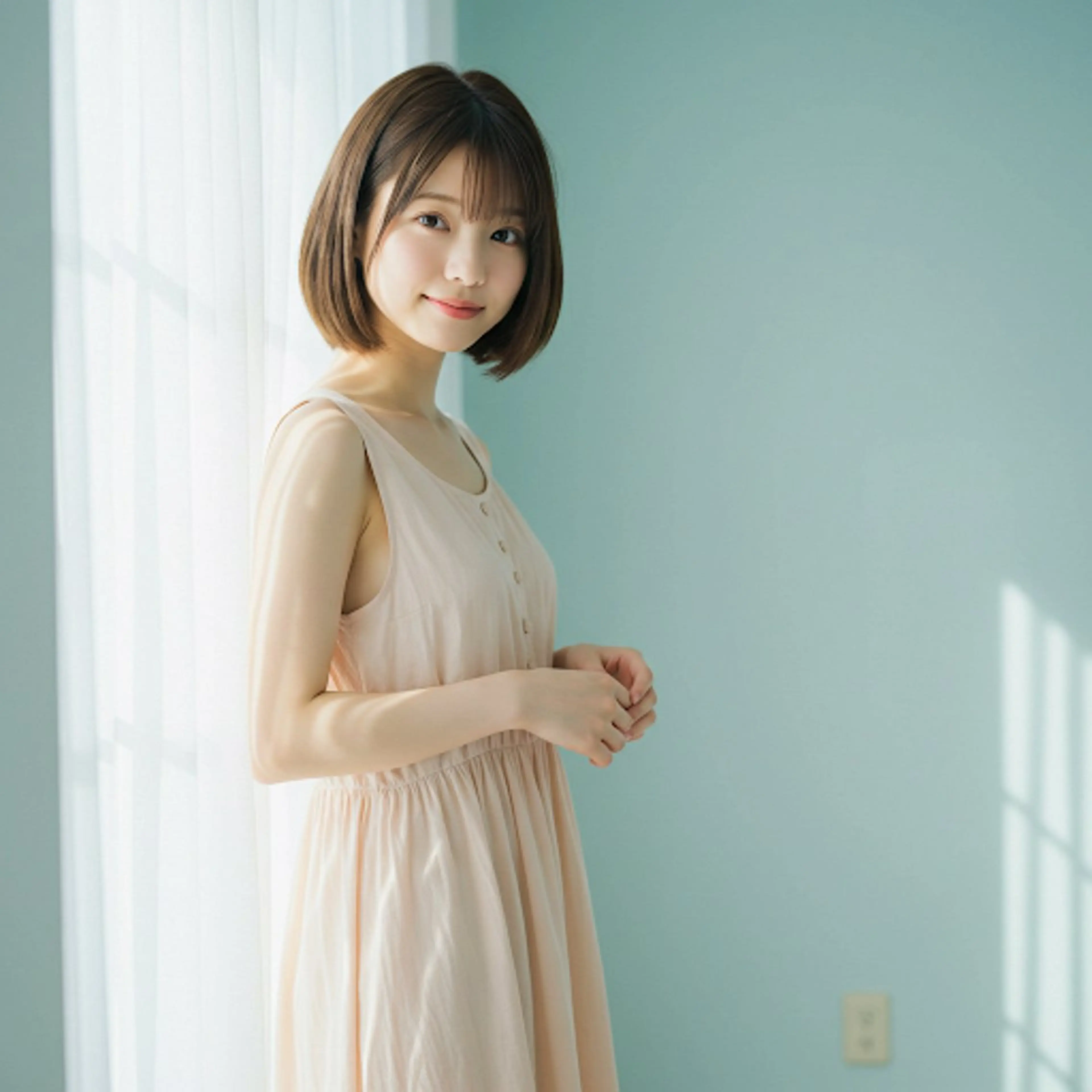 ミディアム カット ヘアカラー トリートメント ヘッドスパ ✂︎ ｼﾝﾀｸ ✂︎のヘアスタイル