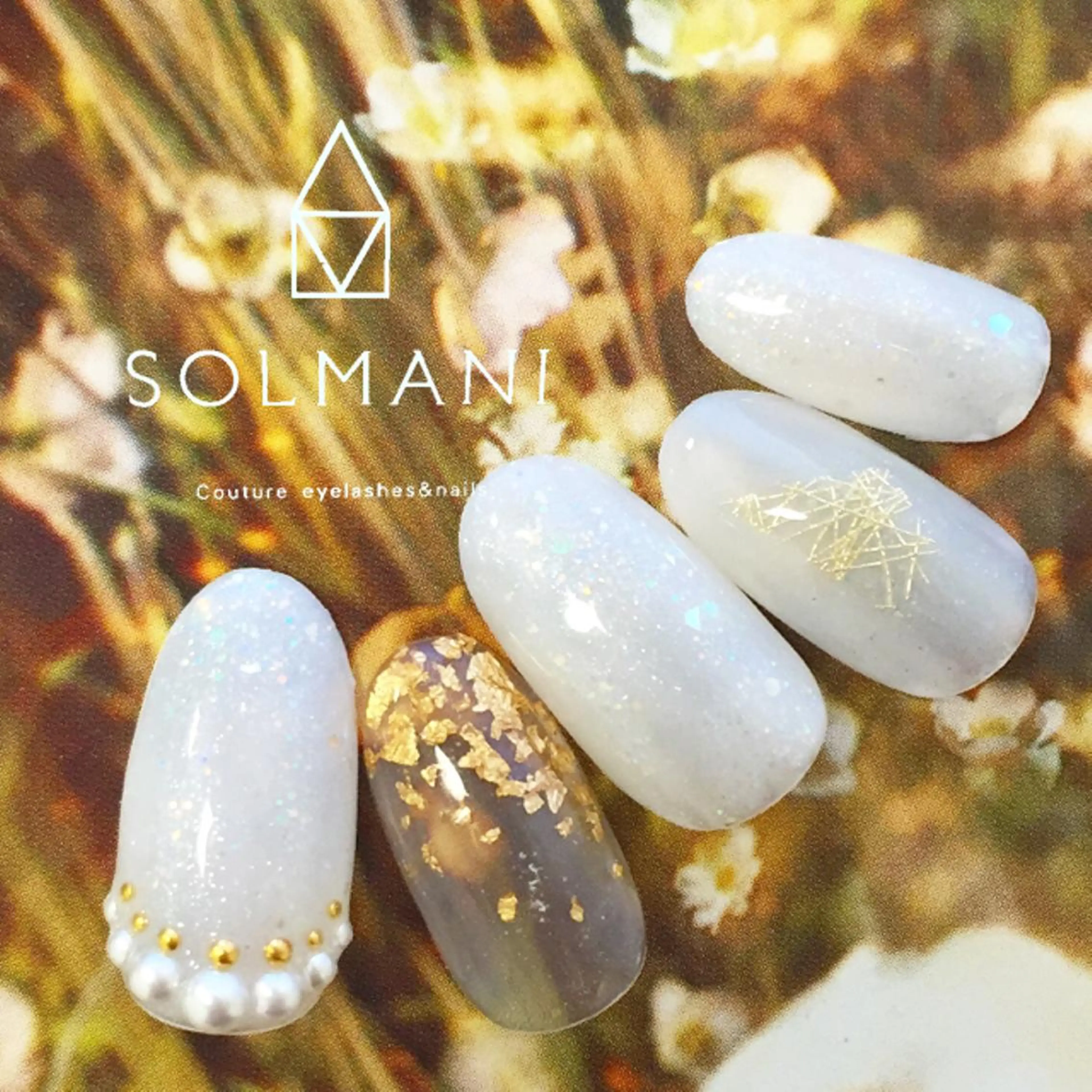 ネイル 冬ネイル クリスマス SOLMANI 予約担当のネイルデザイン