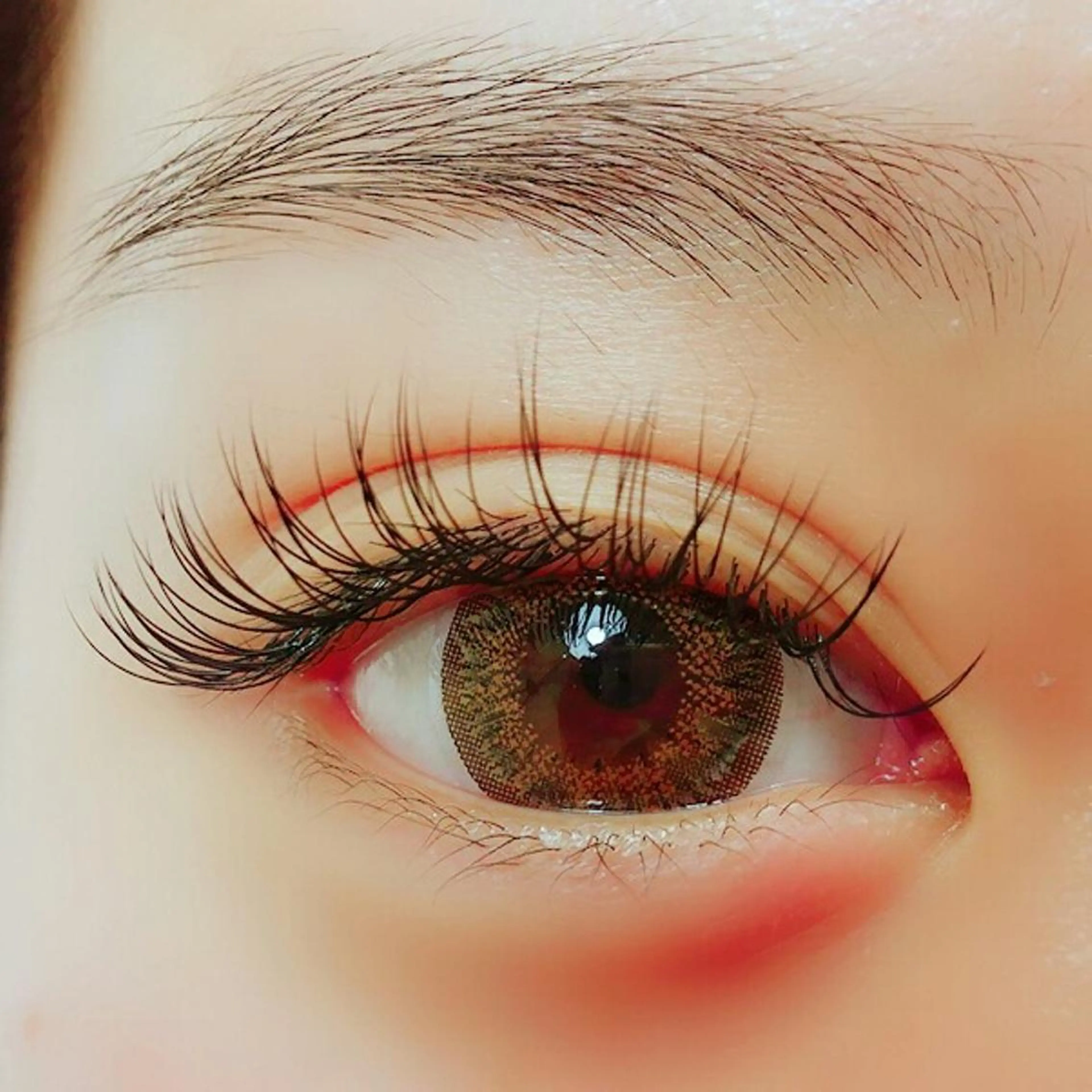 マツエク・マツパ キュート Dカール マツエク Rouge ・ K  　のマツエク・マツパデザイン