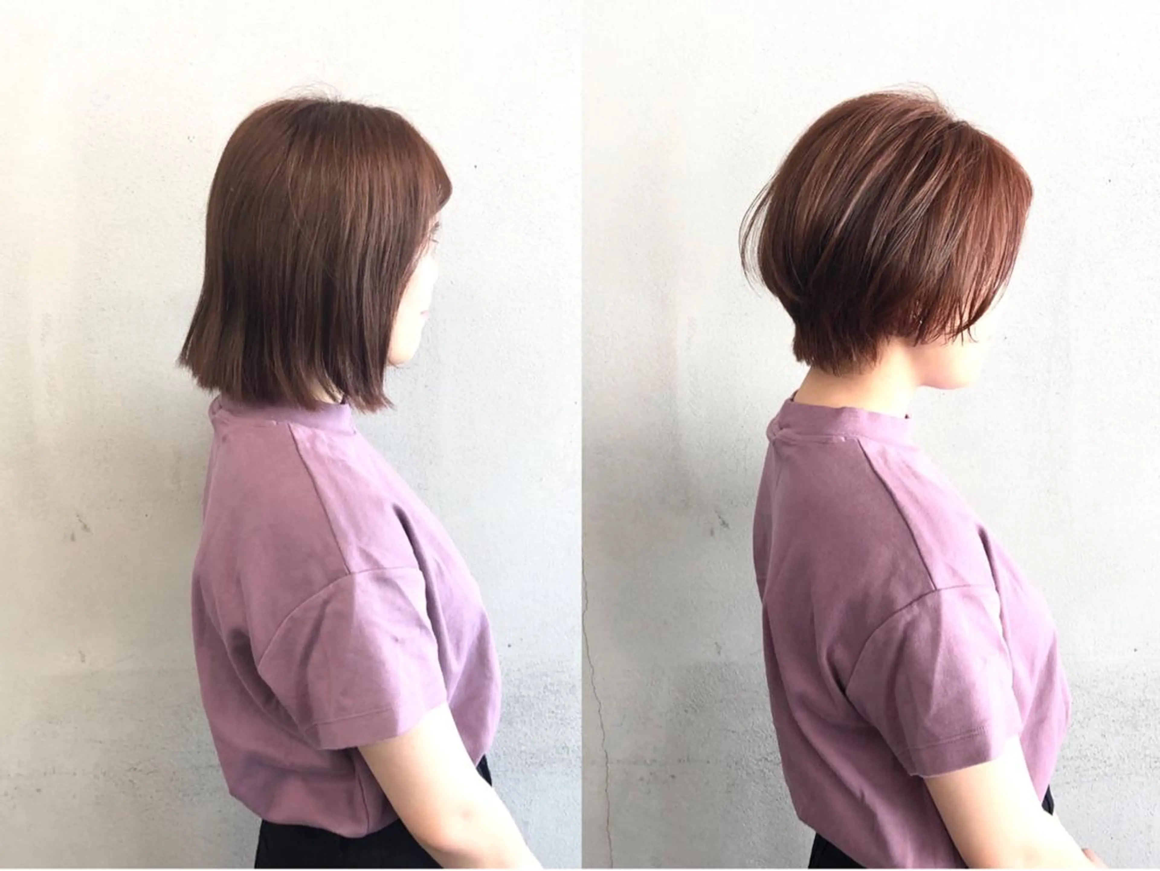 ショート カラー くびれヘア ショートヘア カット ヘアカラー ボブ/ショート/ 白髪染め/メンズ葛西のヘアスタイル