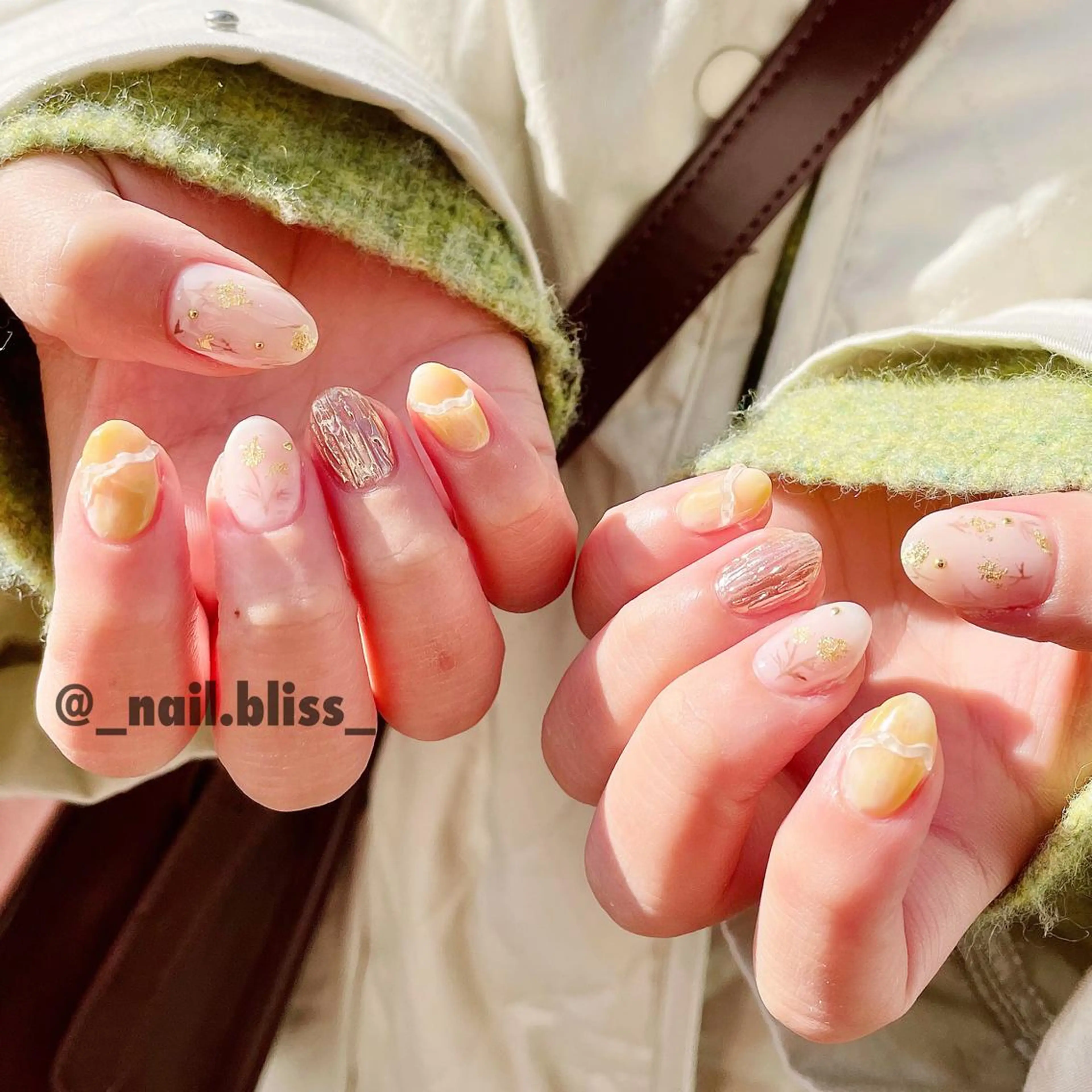 ネイル 春ネイル ハンドネイル NAIL BLISSのネイルデザイン